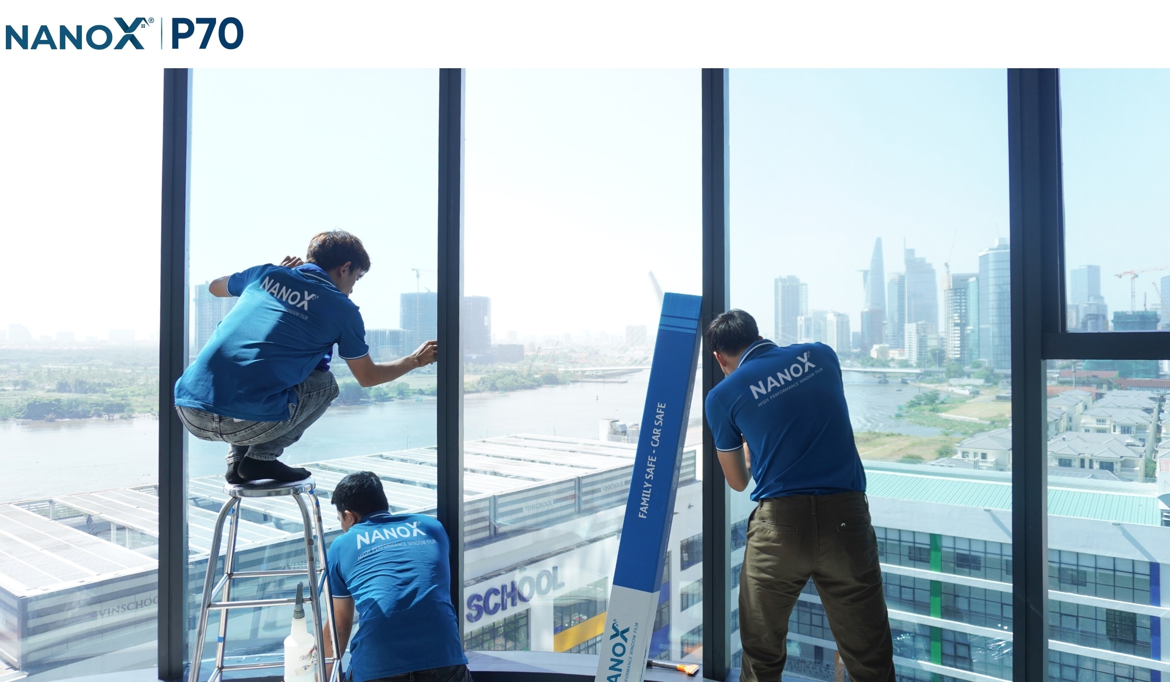 Thi công phim cách nhiệt Diamond View P70