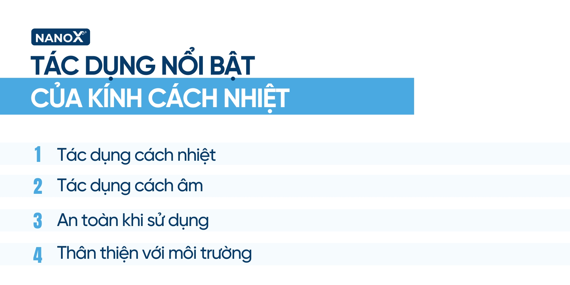 Tác dụng nổi bật của kính cách nhiệt