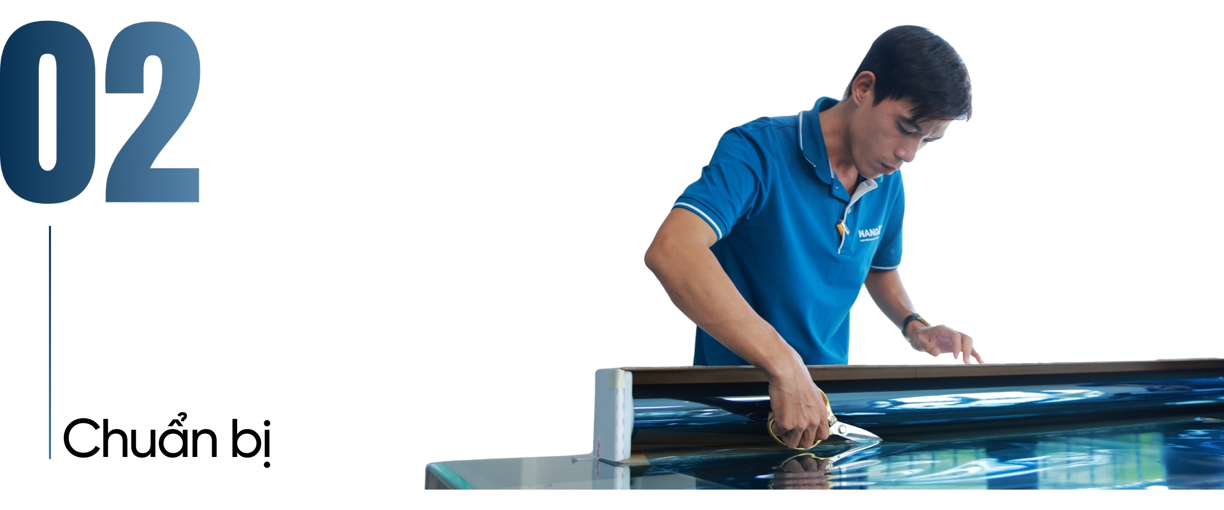 Quy trình thi công dán phim cách nhiệt nhà kính NanoX