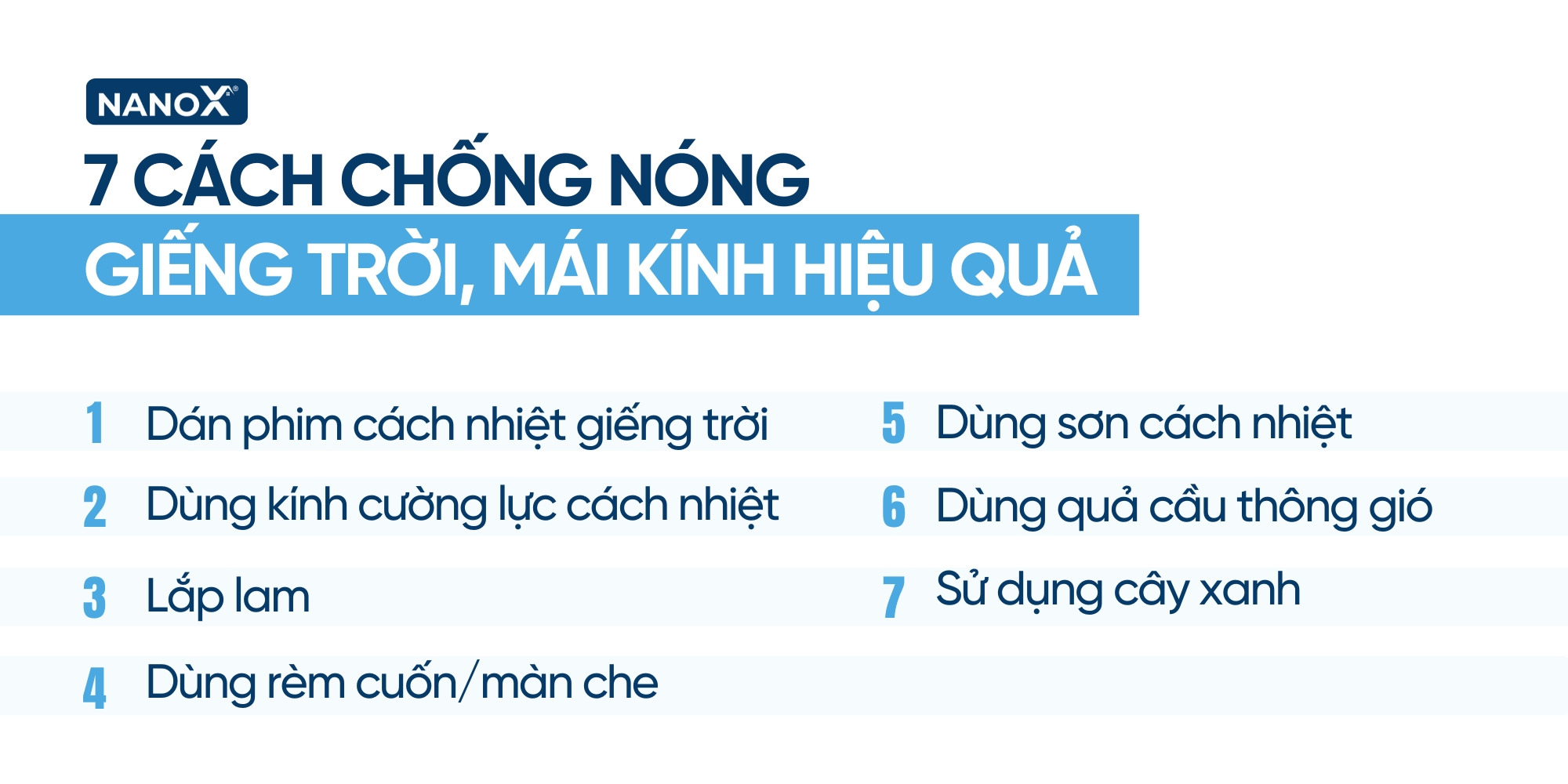 Cách chống nóng cho giếng trời, mái kính hiệu quả