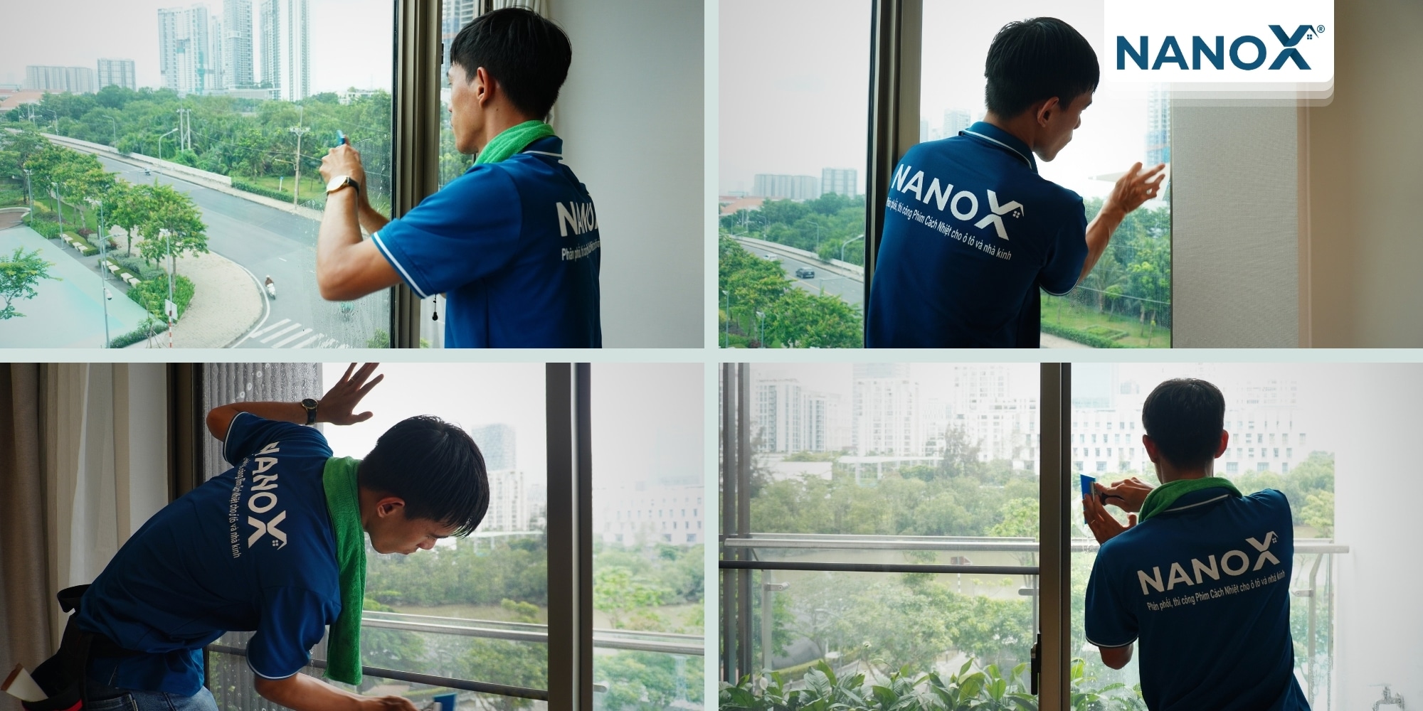 Cô Cầm - Dán phim căn hộ The Peak Midtown 5 trai nghiem khach hang dan phim cach nhiet can ho The Peak Midtown 5