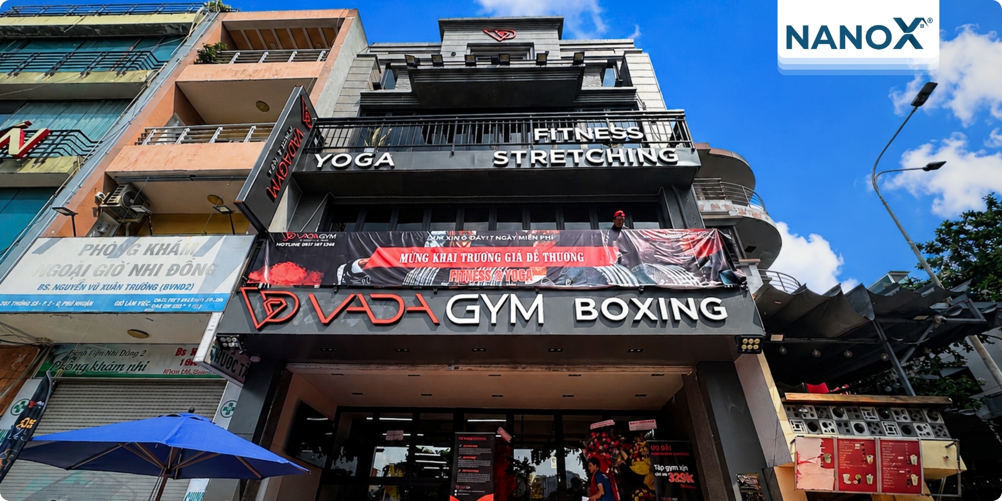 Dán phim cách nhiệt phòng tập VADAGYM – Fitness & Yoga
