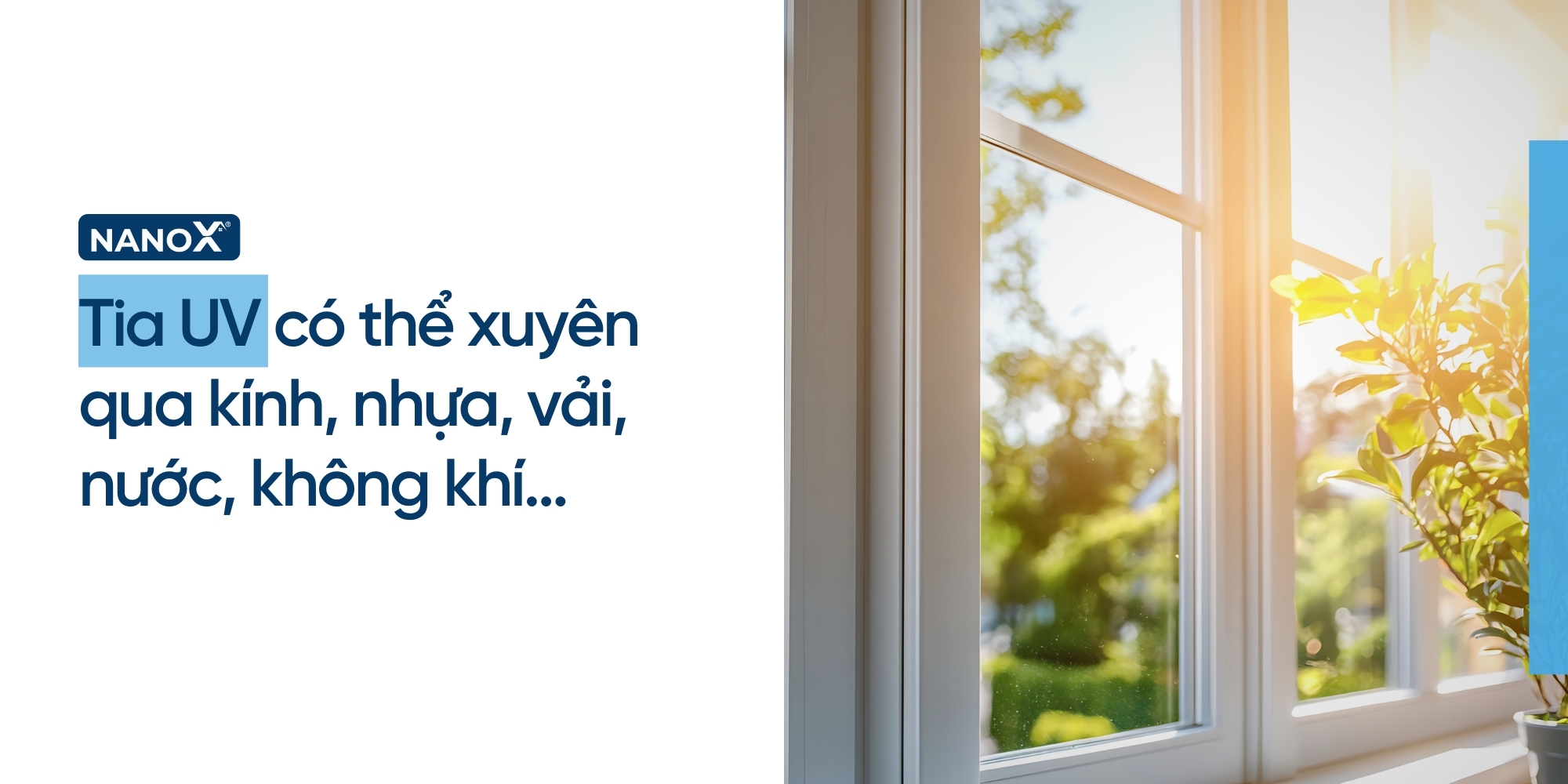 Tia UV có thể xuyên qua những gì? cách loại bỏ tia UV xuyên qua kính 1 Tia UV có thể xuyên qua kính, nhựa, vải, nước, không khí...