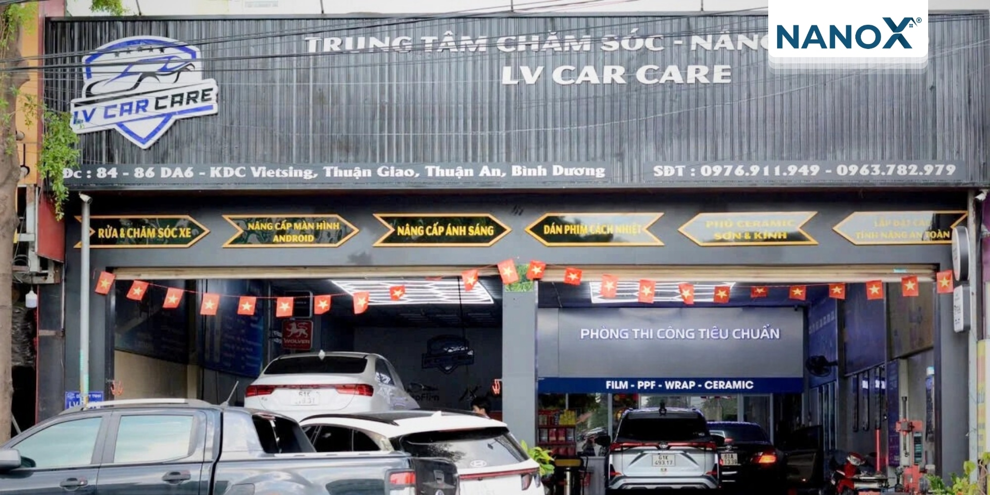 dai ly phim cach nhiet NanoX Binh Duong LV Car Care 2