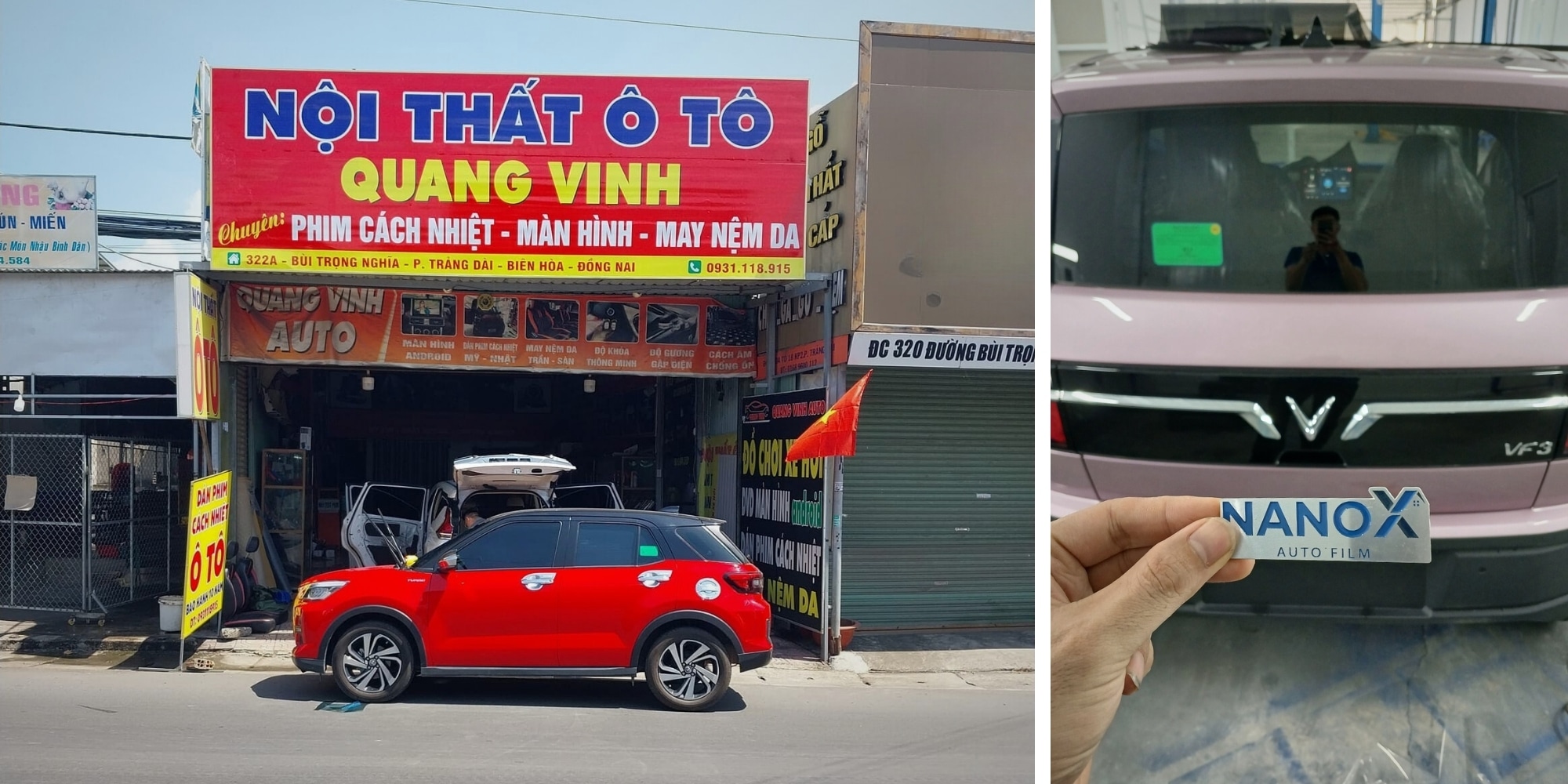 Địa chỉ dán phim cách nhiệt ô tô tại Đồng Nai uy tín, giá tốt 4 Nội thất ô tô Quang Vinh nổi bật với dịch vụ dán phim cách nhiệt chất lượng cao