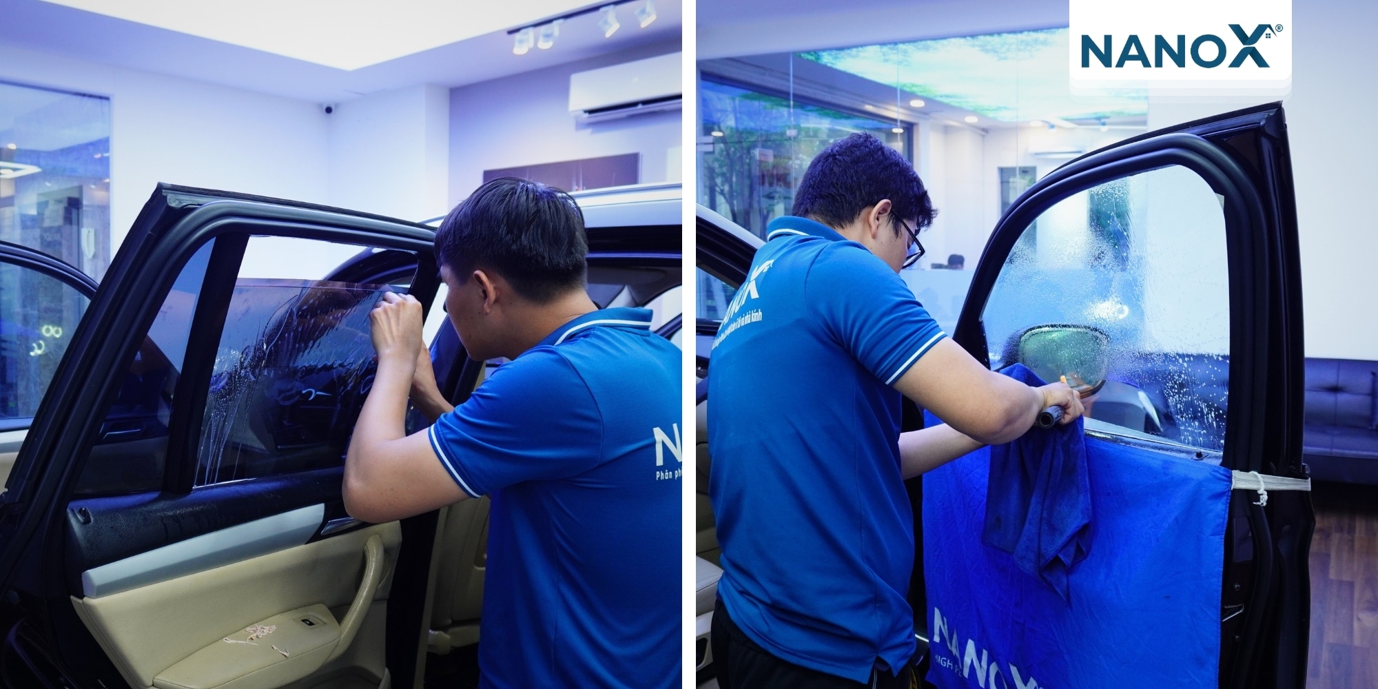 Anh Trường - Dán phim ô tô BMW X1 3 trai nghiem khach hang dan phim cach nhiet o to BMW X1 4