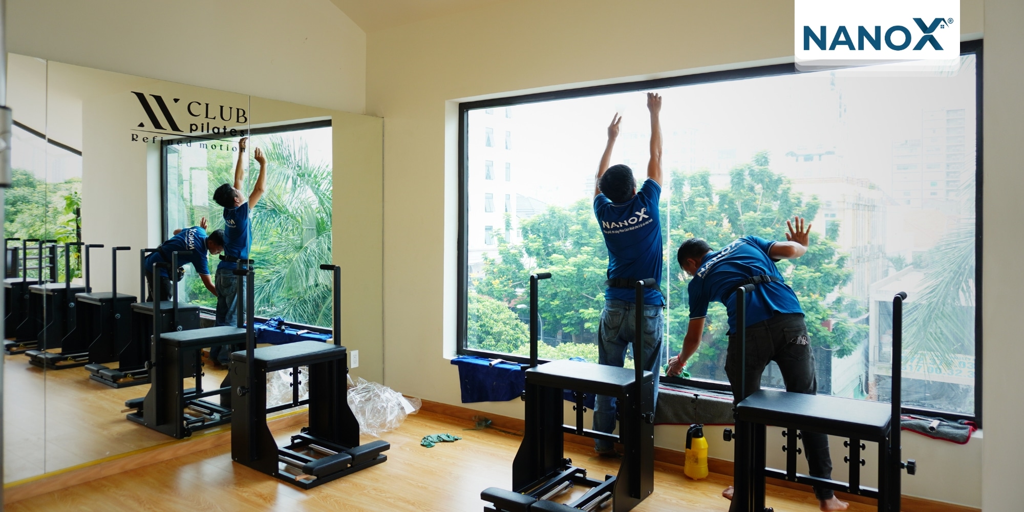 Dan phim cach nhiet phong tap x club pilates 3