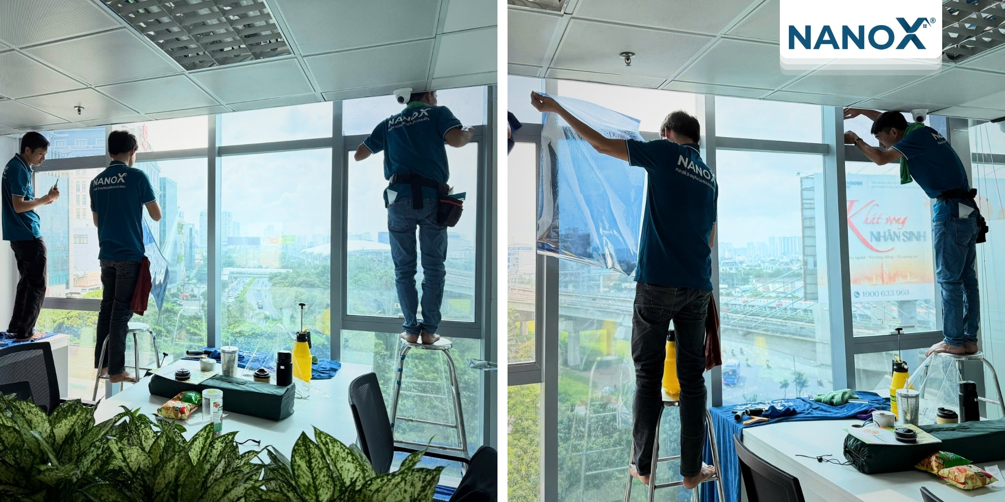 Dan phim cach nhiet van phong pnj 4