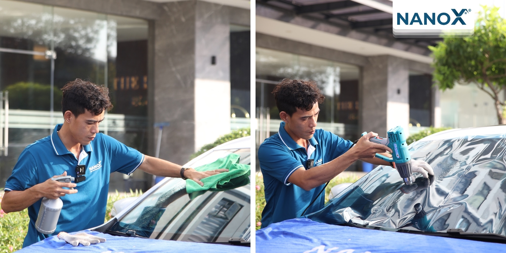 Anh Hạ - Dán phim ô tô MG5 5 trai nghiem khach hang dan phim cach nhiet o to mg5 4