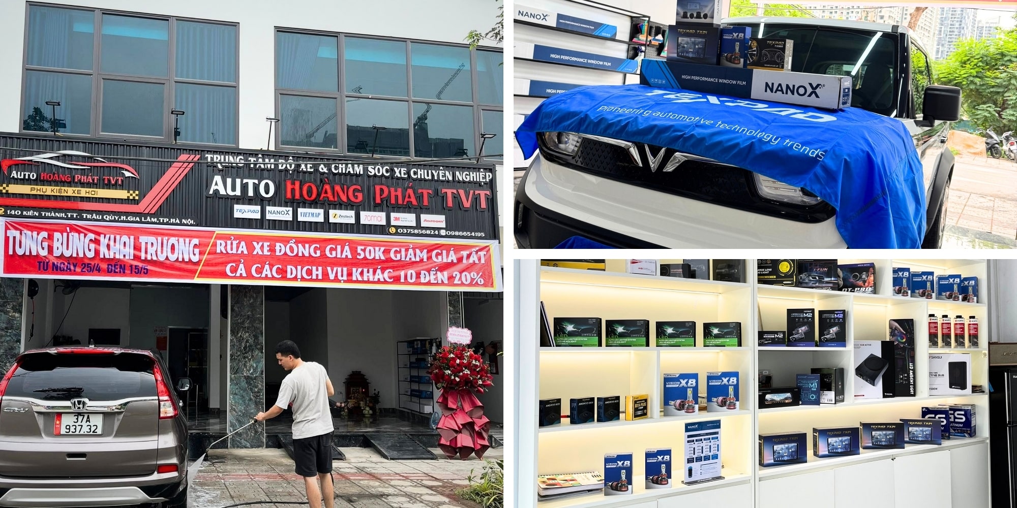 Auto Hoàng Phát TVT định vị là trung tâm độ xe, chăm sóc xe hơi chuyên nghiệp