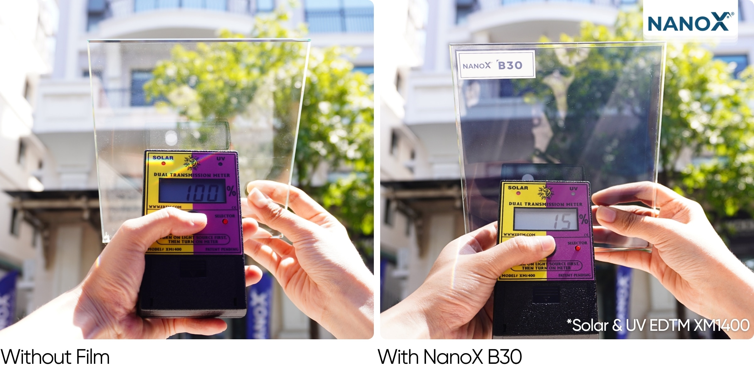 Phim cách nhiệt nhà kính NanoX B30 3 Điểm nổi bật nhất của mã phim cách nhiệt NanoX B30 là khả năng ngăn chặn tia hồng ngoại mạnh mẽ