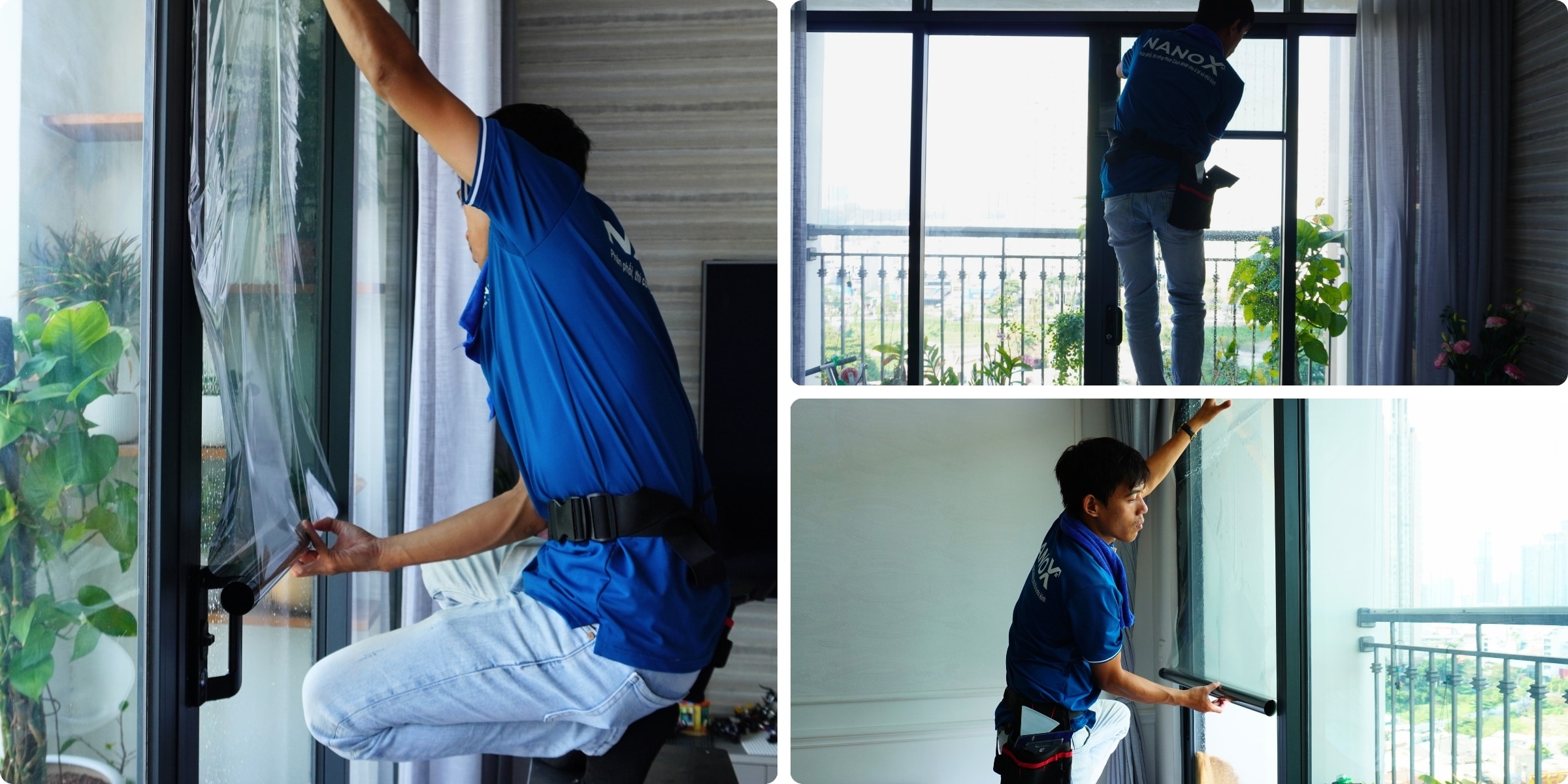 Phim cách nhiệt nhà kính NanoX A30 15 Khách hàng dán phim cách nhiệt NanoX A30 tại căn hộ Vinhomes Central Park