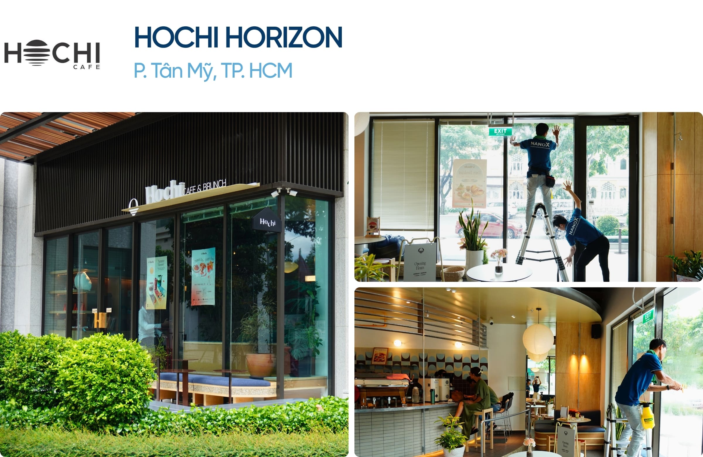 Phim cách nhiệt nhà kính NanoX A75 16 Khách hàng dán phim cách nhiệt NanoX A75 tại cafe Hochi
