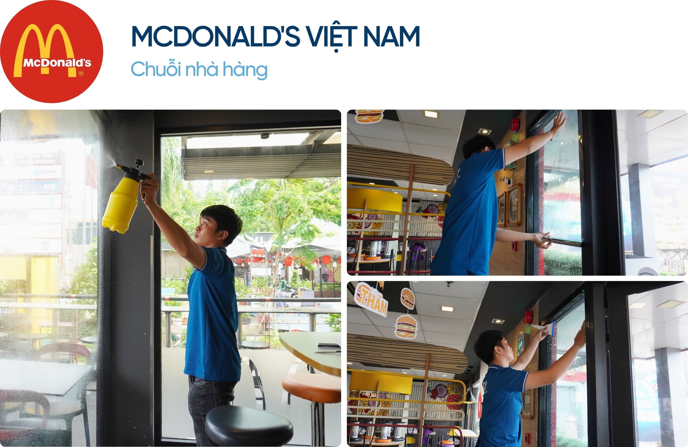 Phim cách nhiệt nhà kính NanoX A75 17 Khách hàng dán phim cách nhiệt NanoX A75 tại nhà hàng McDonald's