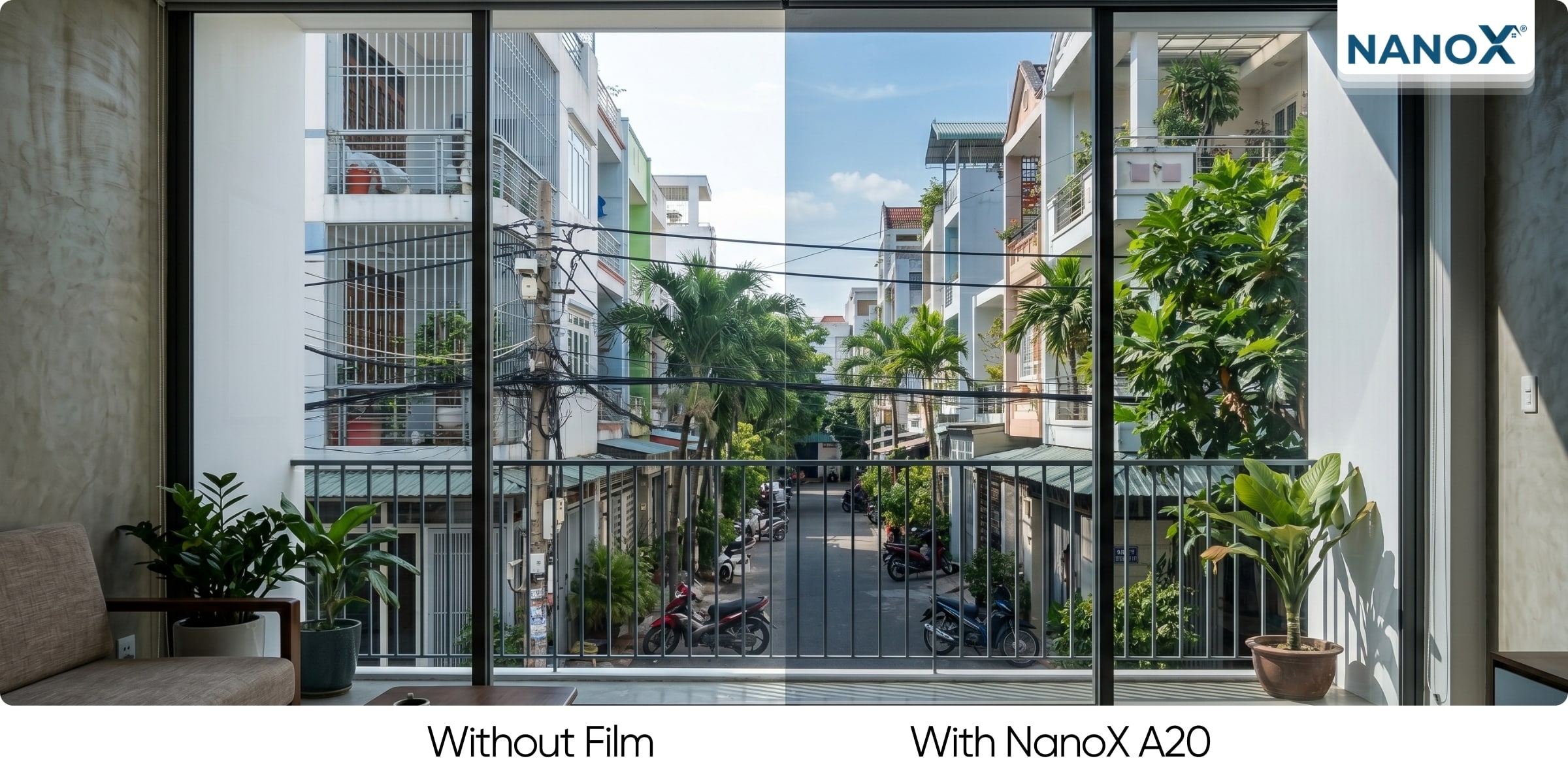 NanoX A20 giảm đáng kể hiện tượng chói lóa