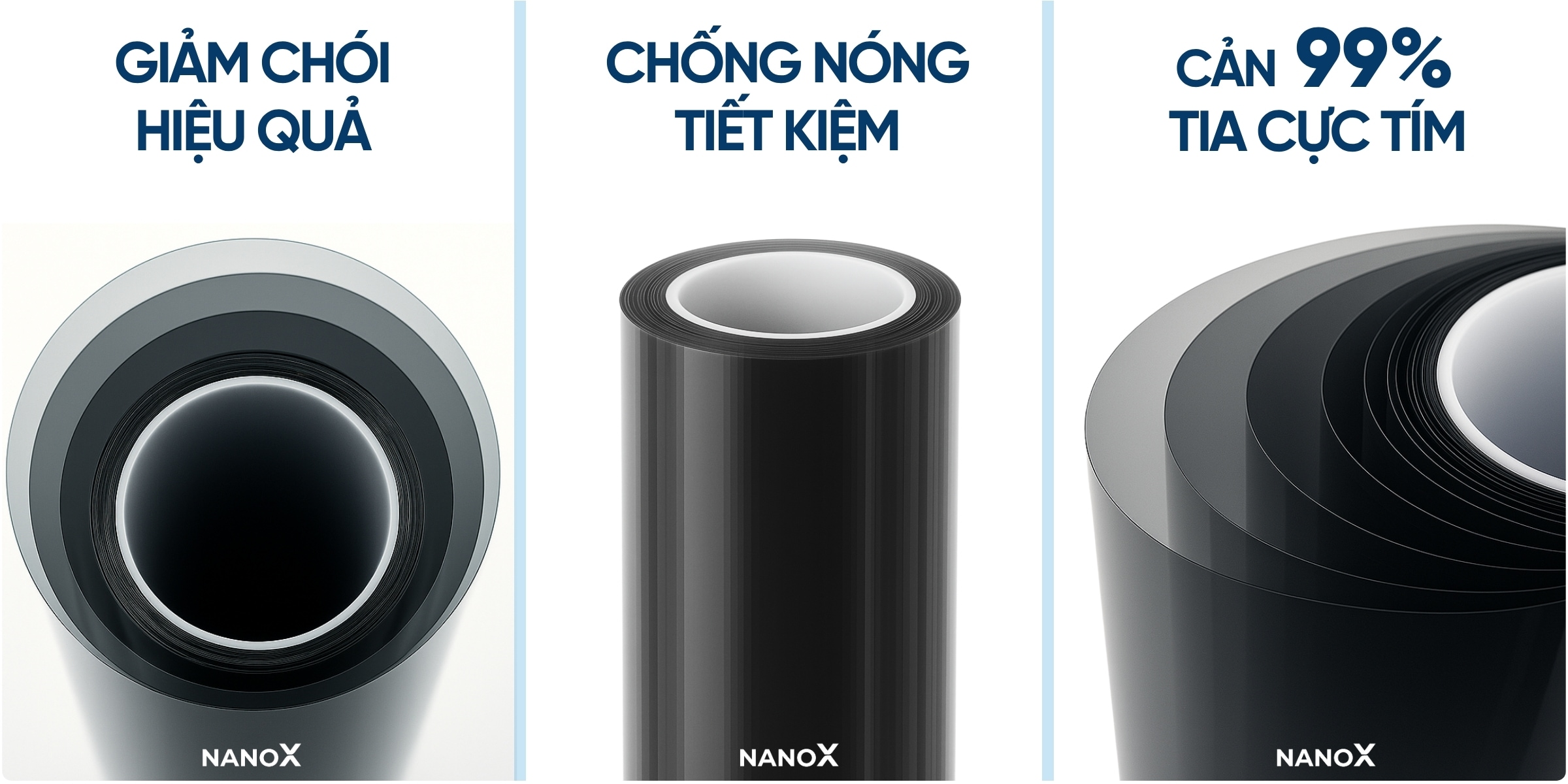 Phim cách nhiệt nhà kính NanoX A30 8 NanoX A30 đạt hiệu quả cản nhiệt vượt trội, đảm bảo an toàn cho người sử dụng