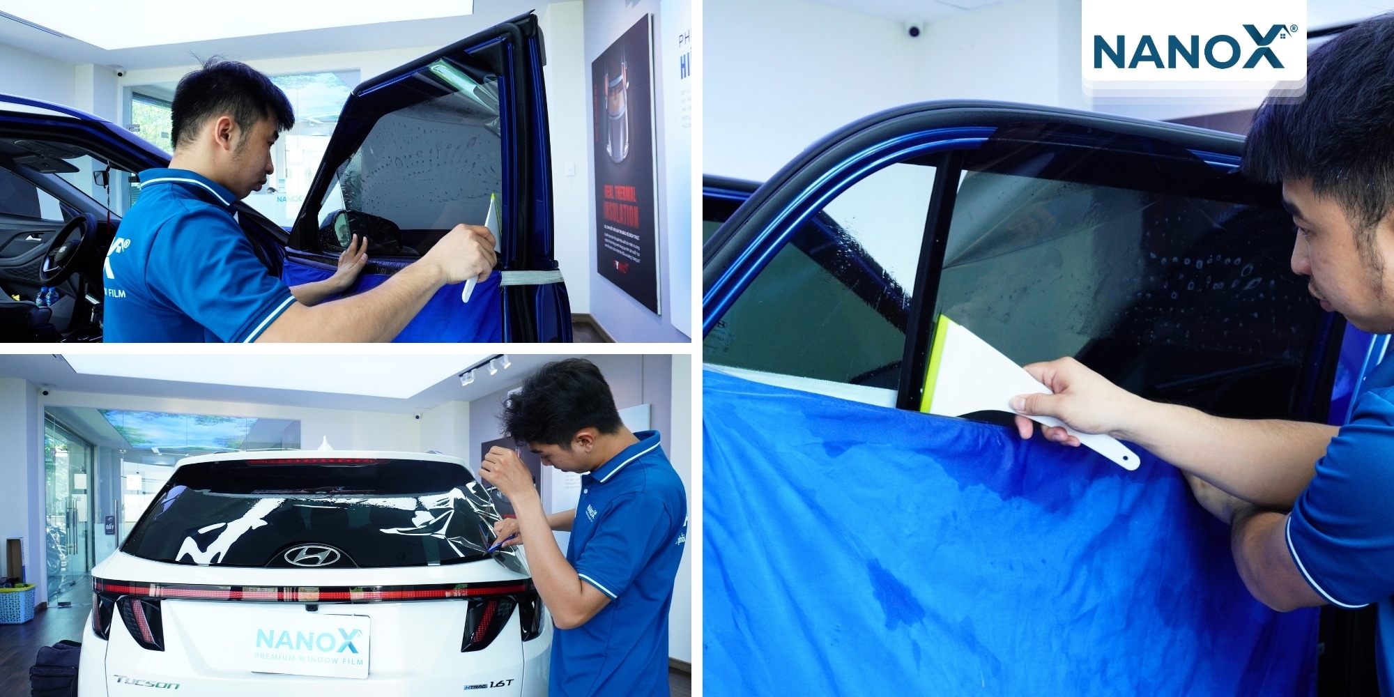 Dán phim cách nhiệt xe ô tô Hyundai 9 Dán phim cách nhiệt Hyundai