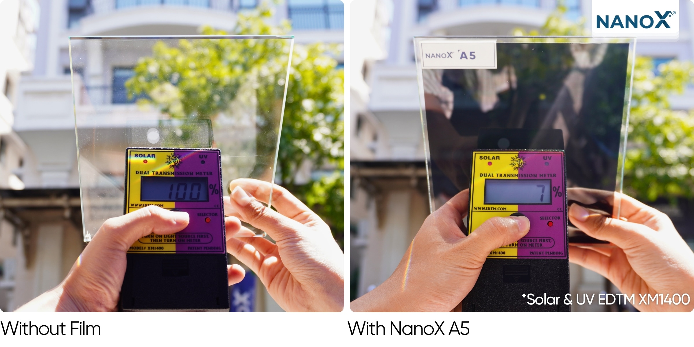 Phim cách nhiệt nhà kính NanoX A5 3 Chống nóng tối ưu phim cách nhiệt NanoX A5