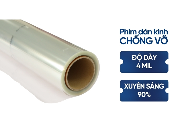 Phim dán chống vỡ kính cường lực