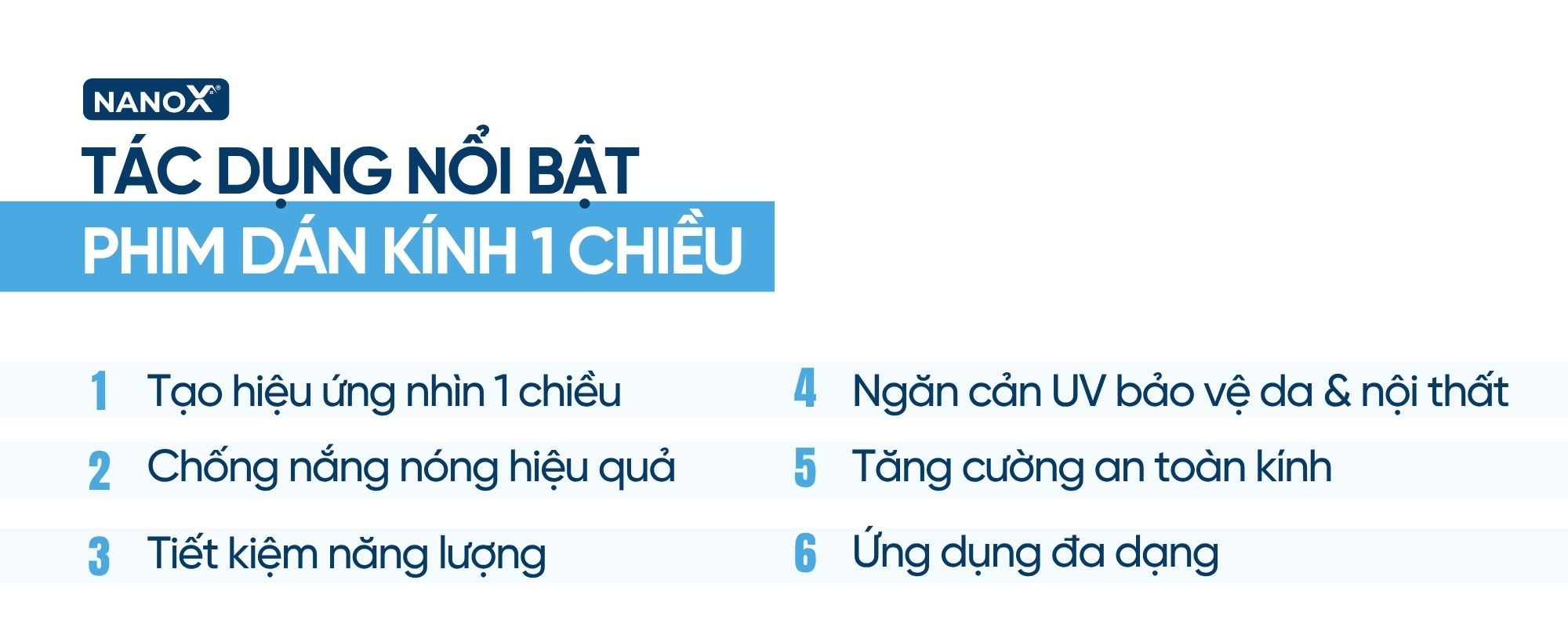 Tác dụng của giấy dán kính 1 chiều