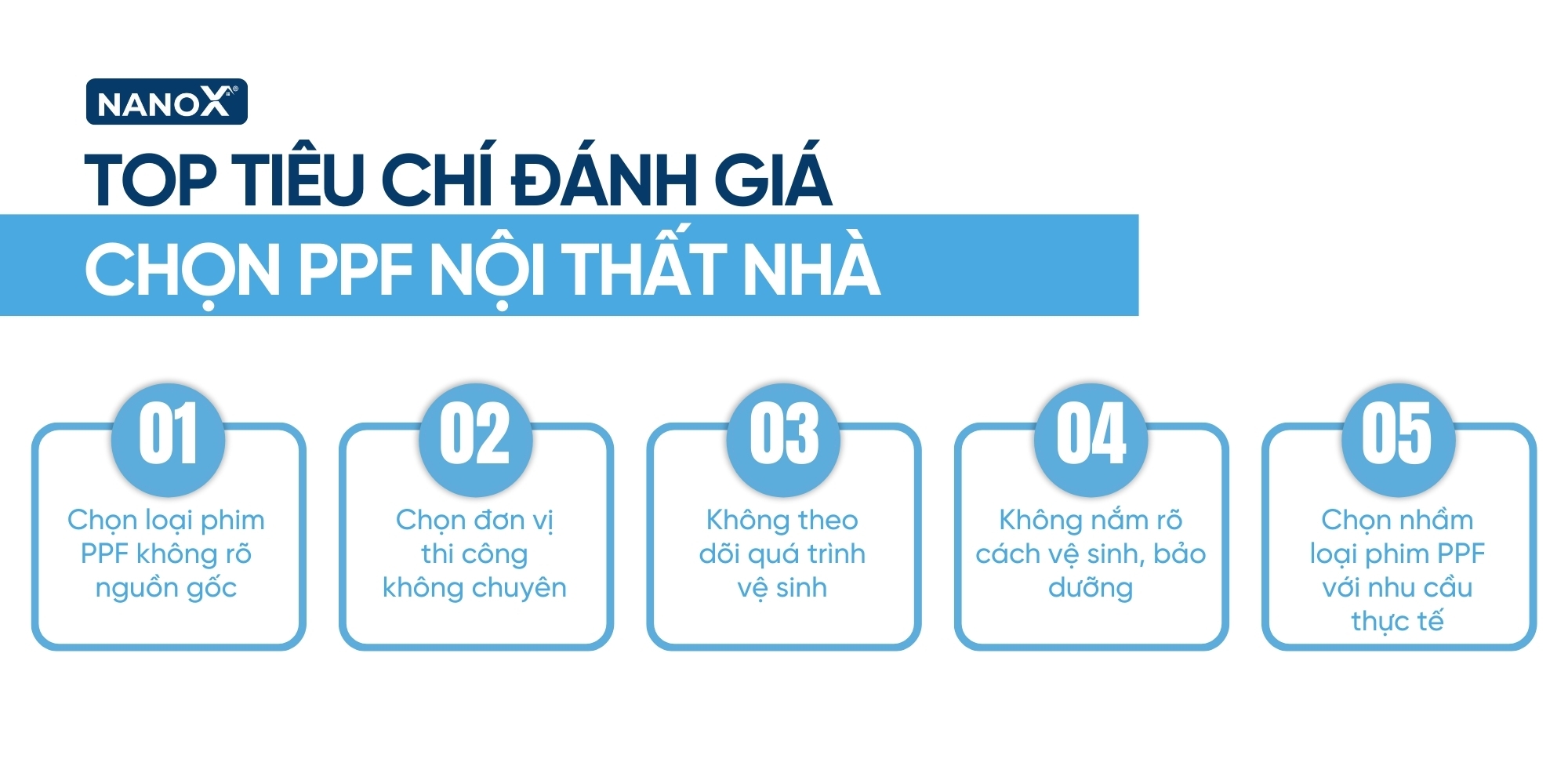 5 Sai lầm cần tránh khi dán PPF nội thất nhà infographic