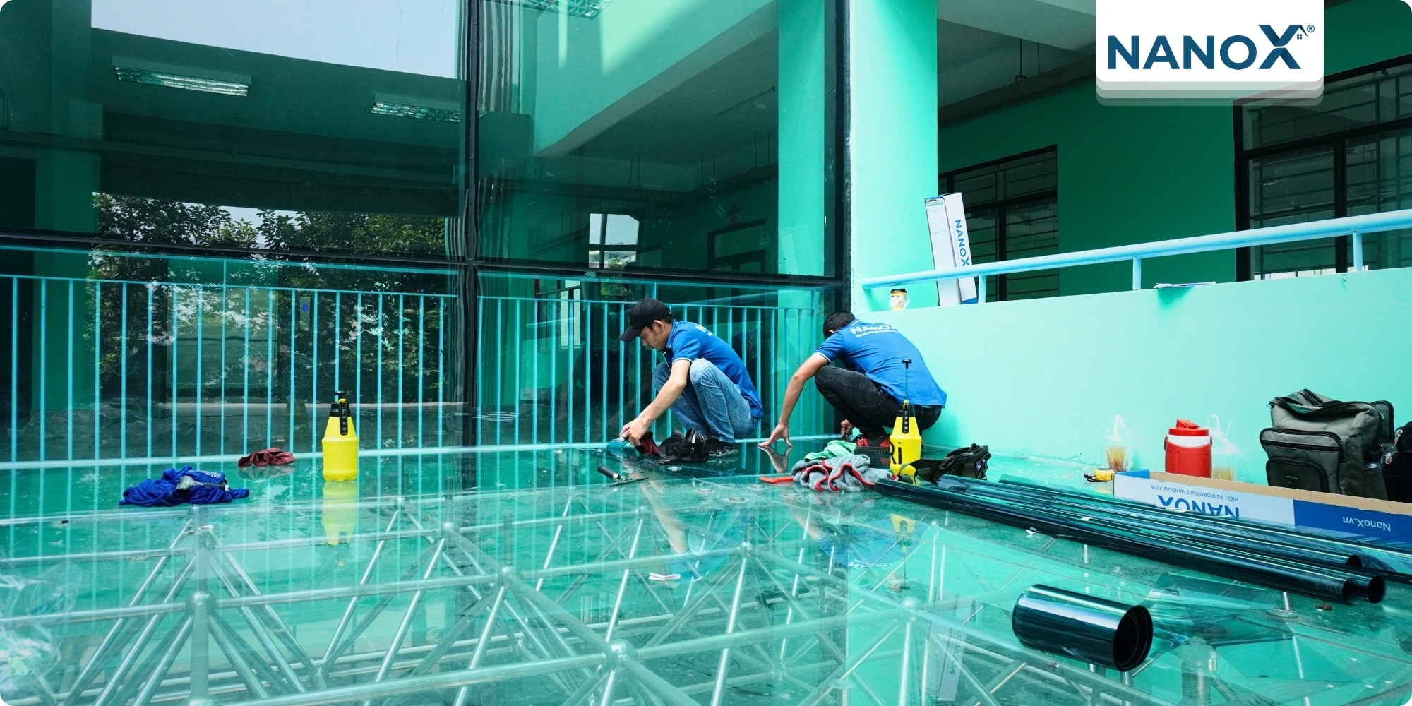Trường Cao đẳng Lý Tự Trọng 11 Dán phim cách nhiệt trường Cao đẳng Lý Tự Trọng