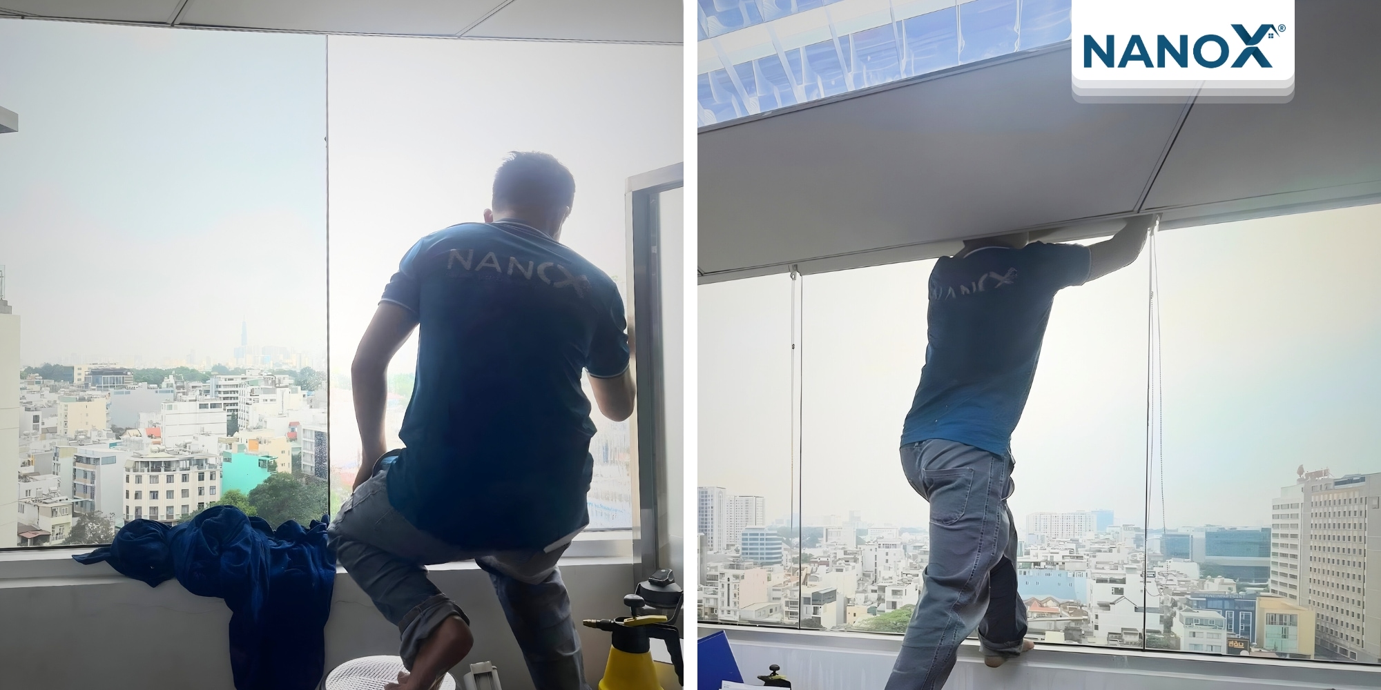 Dan phim cach nhiet van phong blue sky tower 3