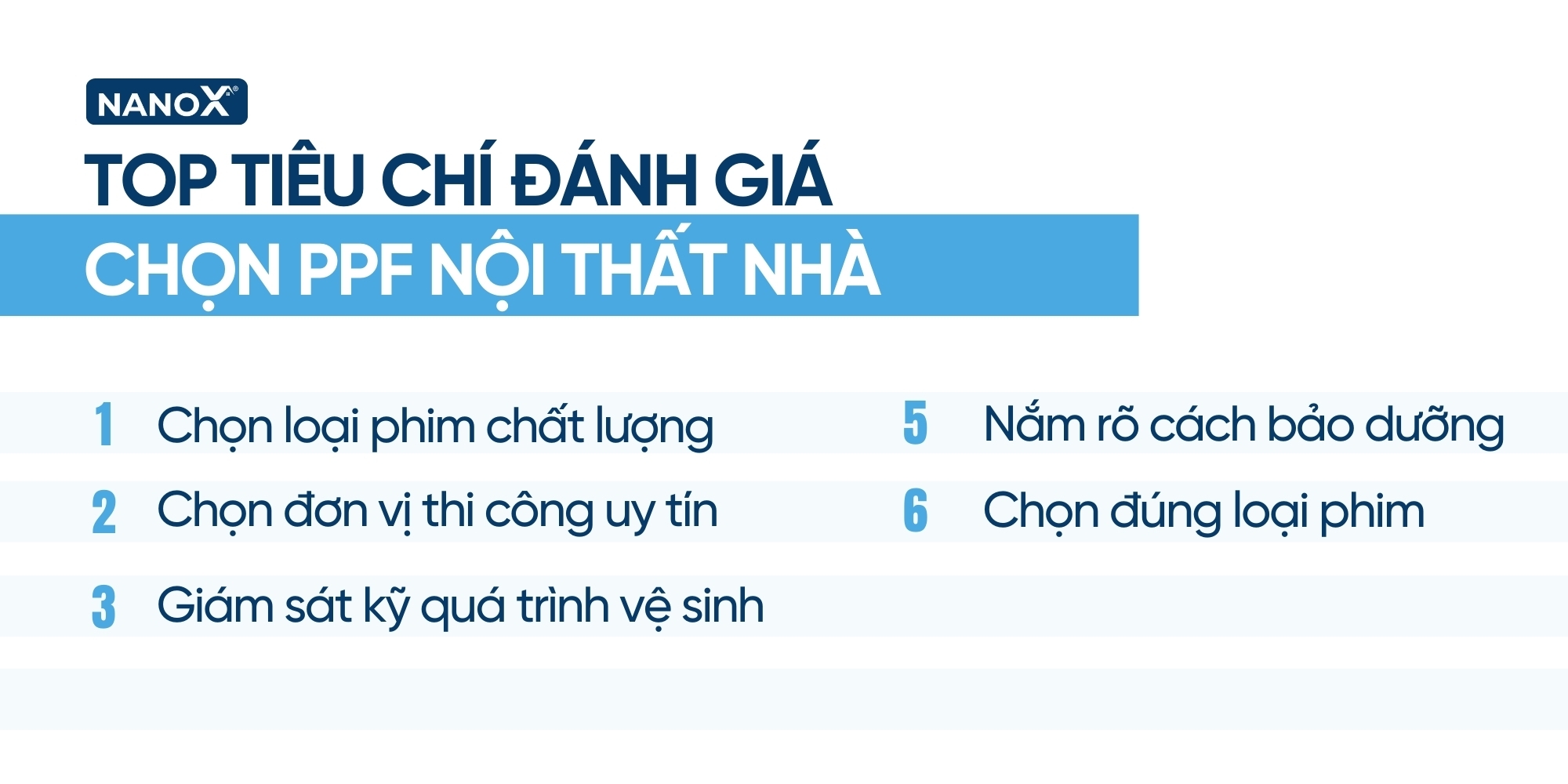 Lưu ý khi chọn loại phim, đơn vị dán PPF infographic