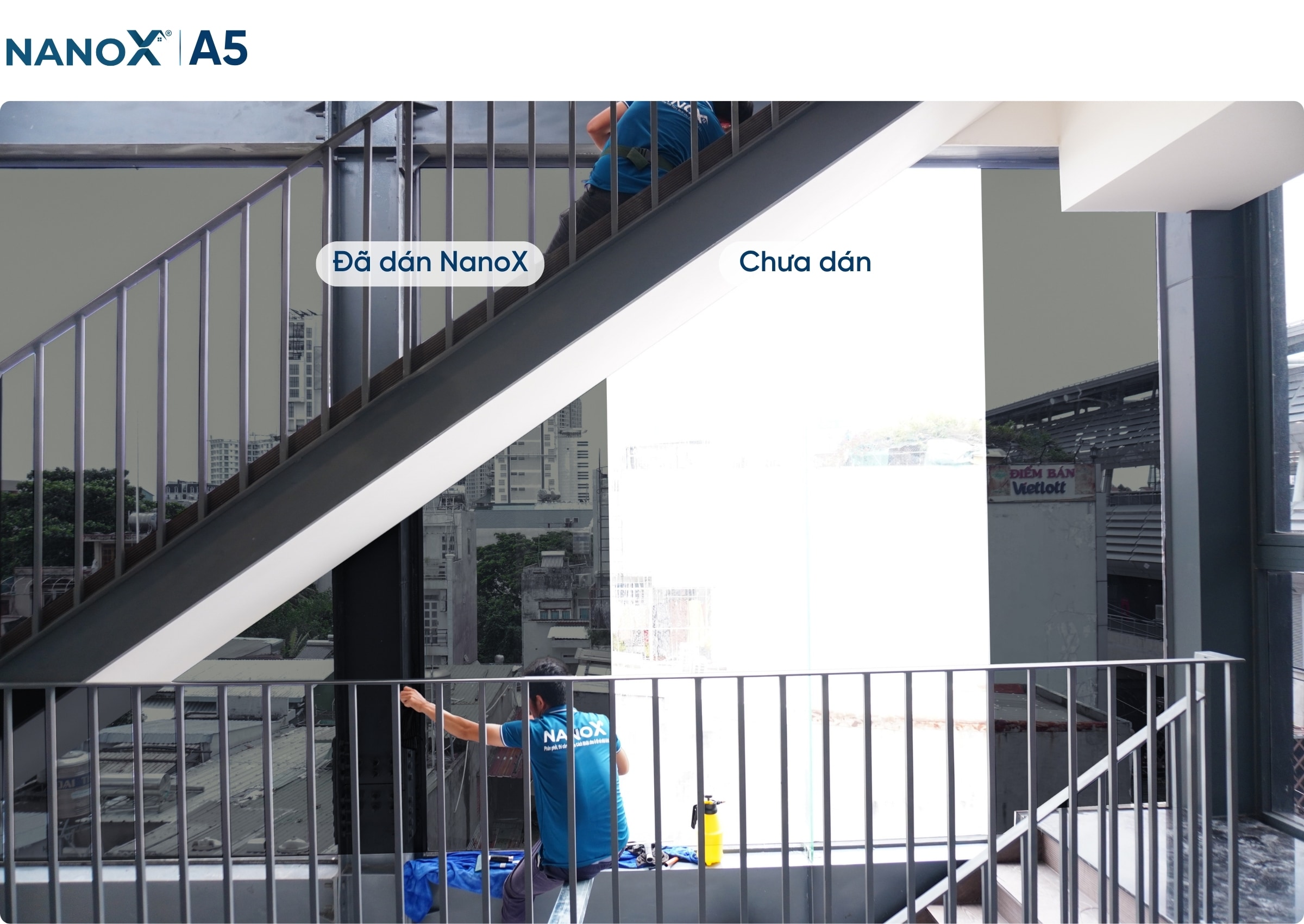 Hình ảnh thi công thực tế mã phim nhà kính NanoX A5
