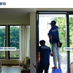 Hình ảnh thi công thực tế mã phim NanoX B15