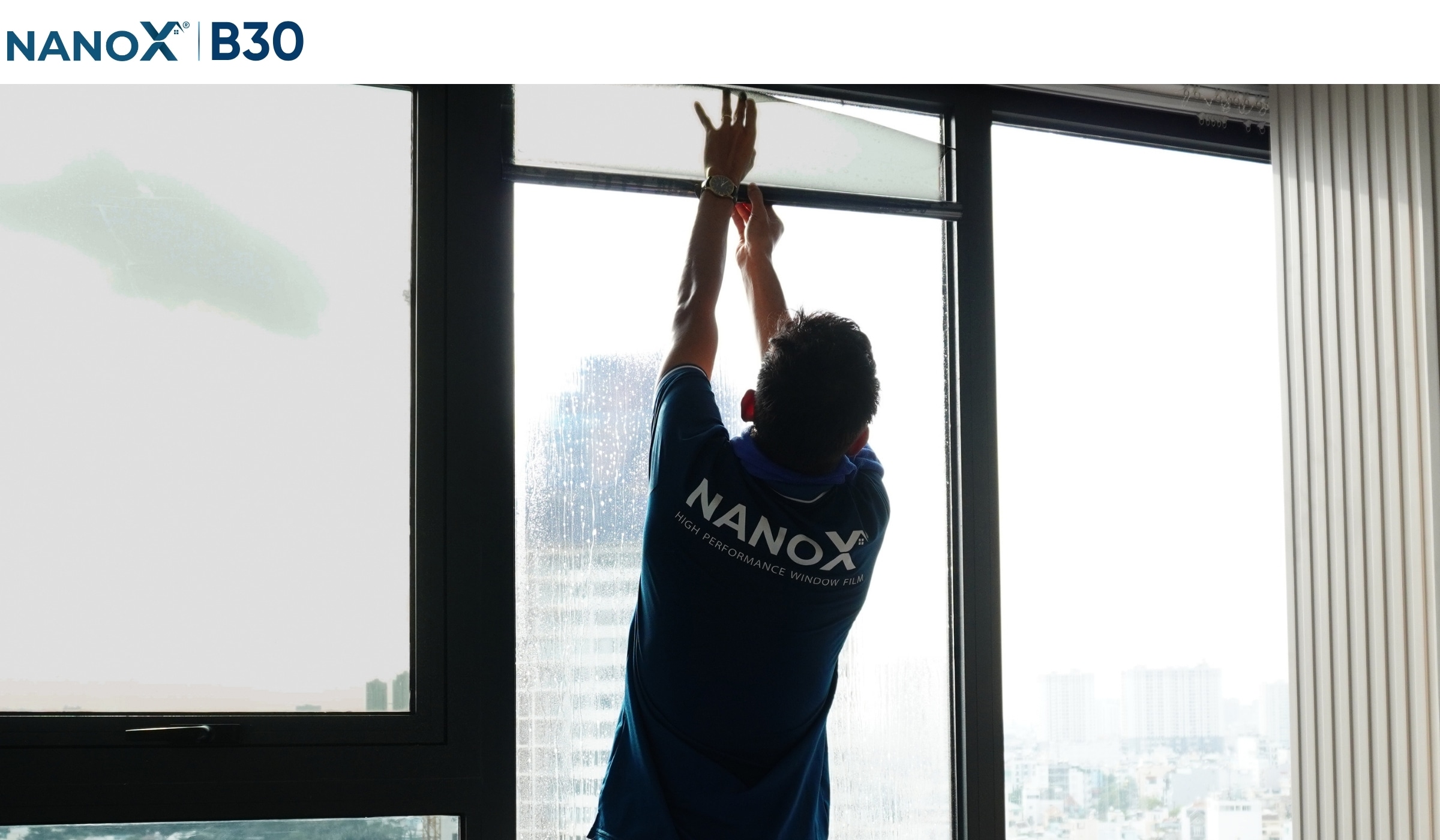 Hình ảnh thi công thực tế mã phim NanoX B30