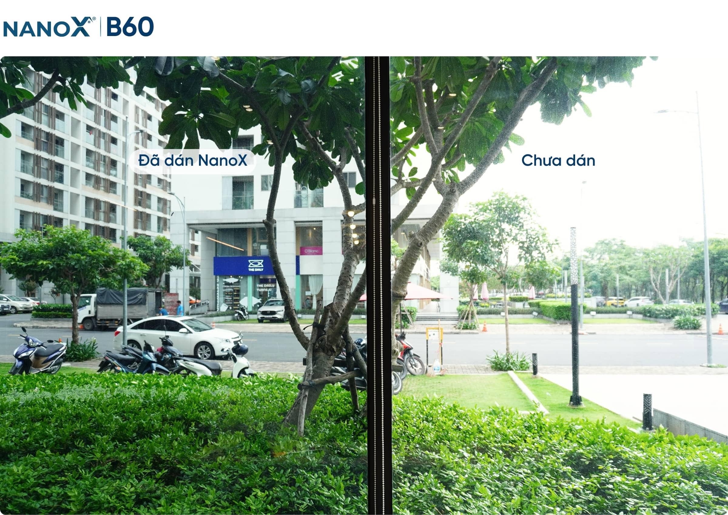 Hình ảnh thi công thực tế mã phim NanoX B60