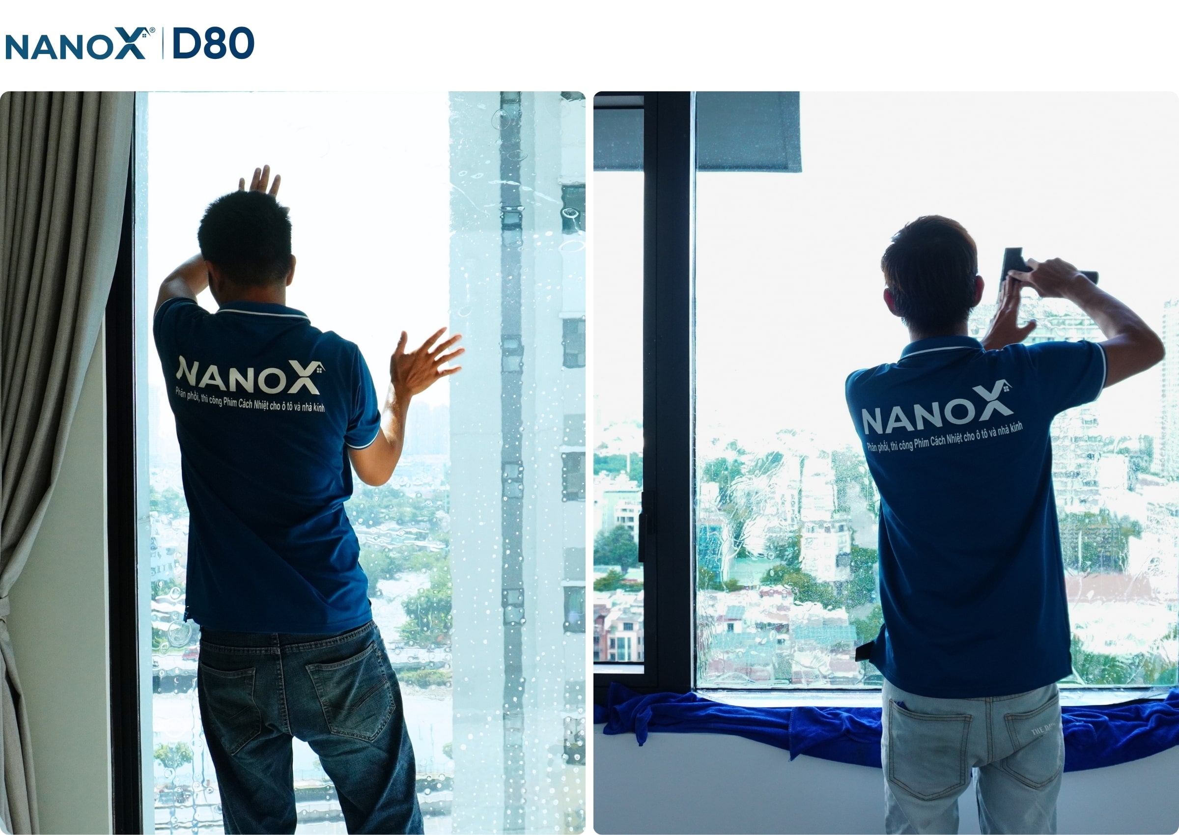 Hình ảnh thi công thực tế mã phim nhà kính NanoX D80