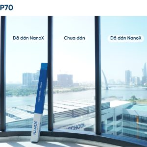 NanoX P70 Hình ảnh thi công thực tế mã phim cách nhiệt nhà kính NanoX P70