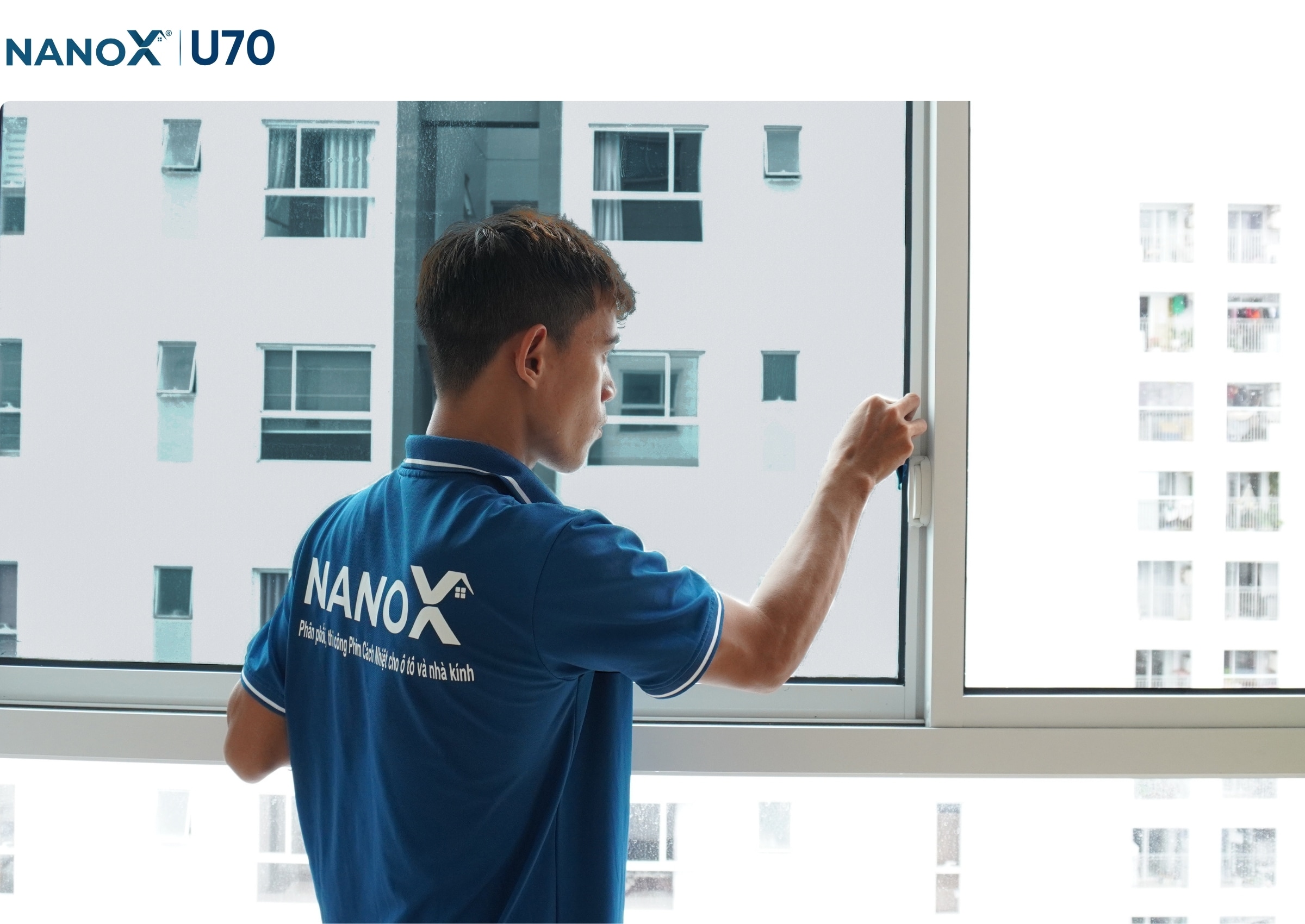 Hình ảnh thi công thực tế mã phim nhà kính NanoX U70