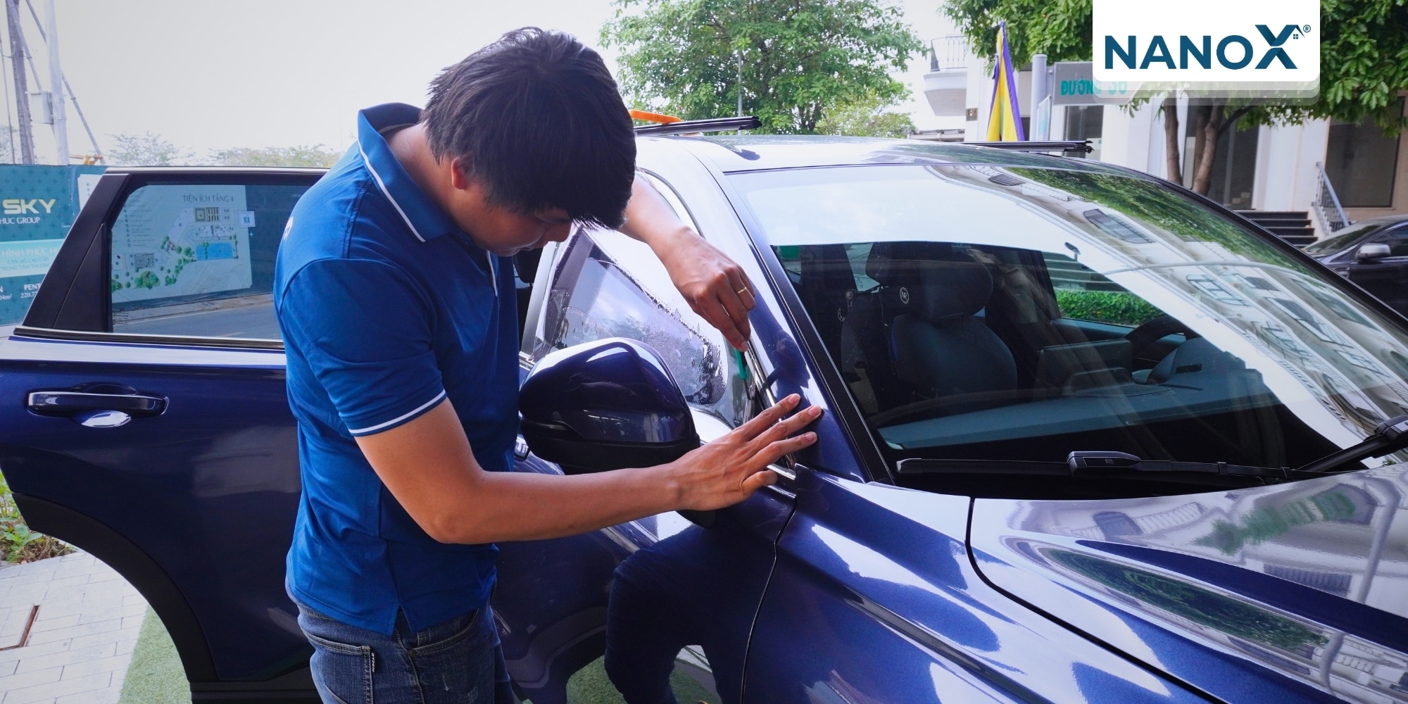 trai nghiem khach hang dan phim cach nhiet oto Honda CR V 3