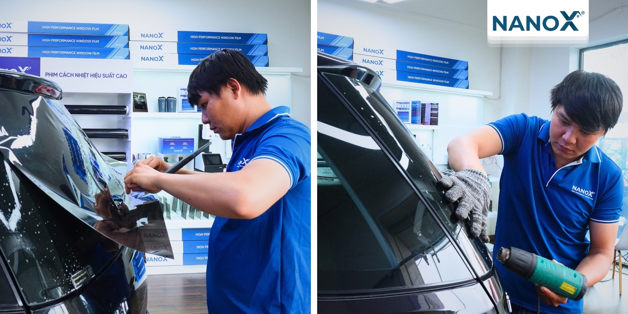 trai nghiem khach hang dan phim cach nhiet oto Mercedes Benz ML350 4Matic 3