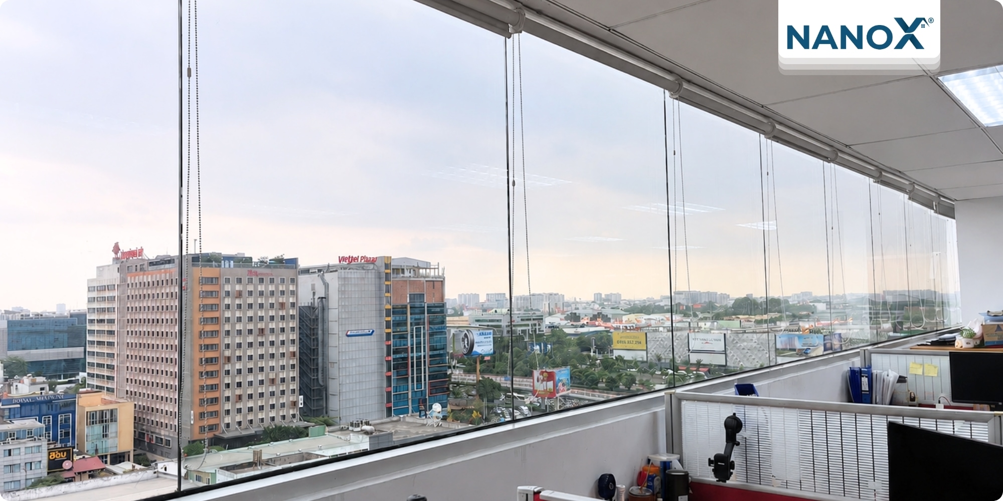 Dán phim cách nhiệt văn phòng chuỗi nhà hàng KFC