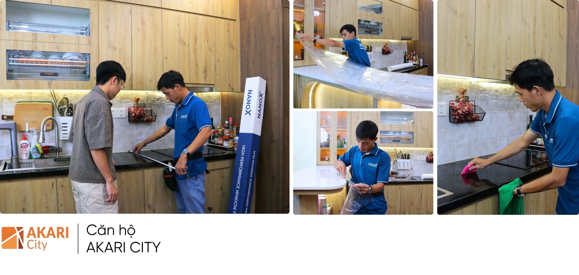 Hình ảnh thi công thực tế dán phim PPF nội thất nhà NanoX