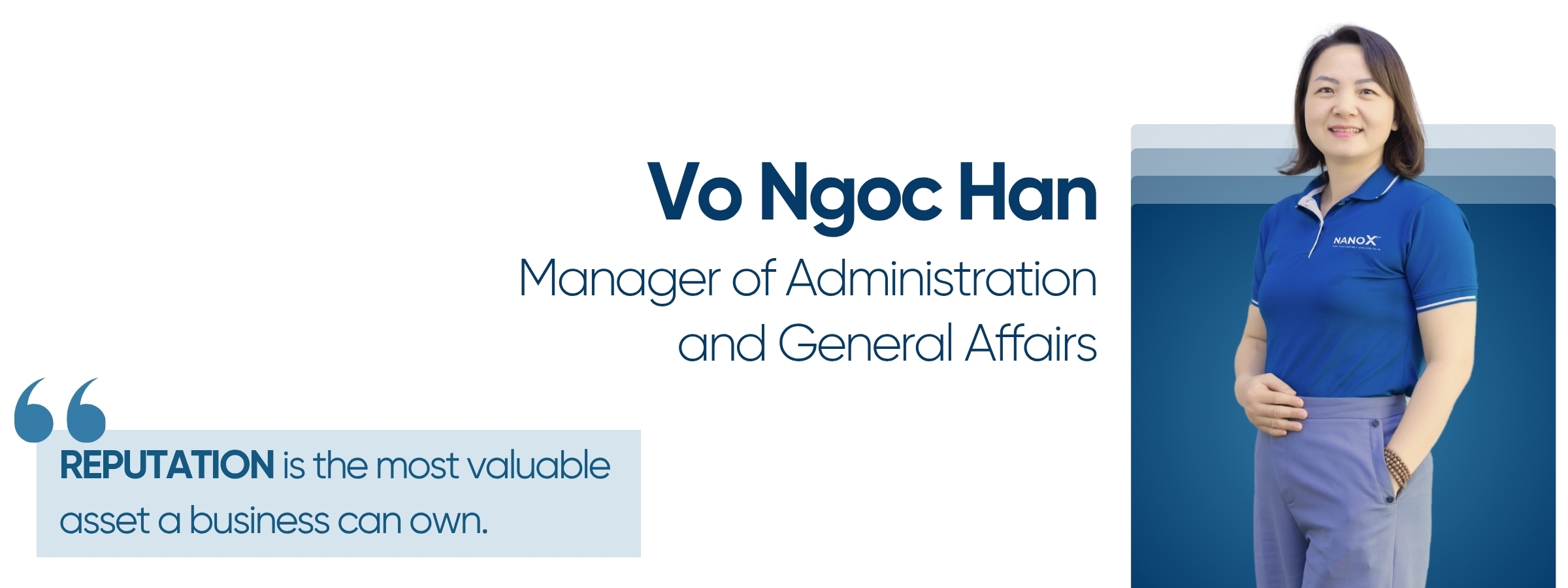 The Dedicated Team of NanoX 3 truong phong hanh chinh tong hop vo ngoc han