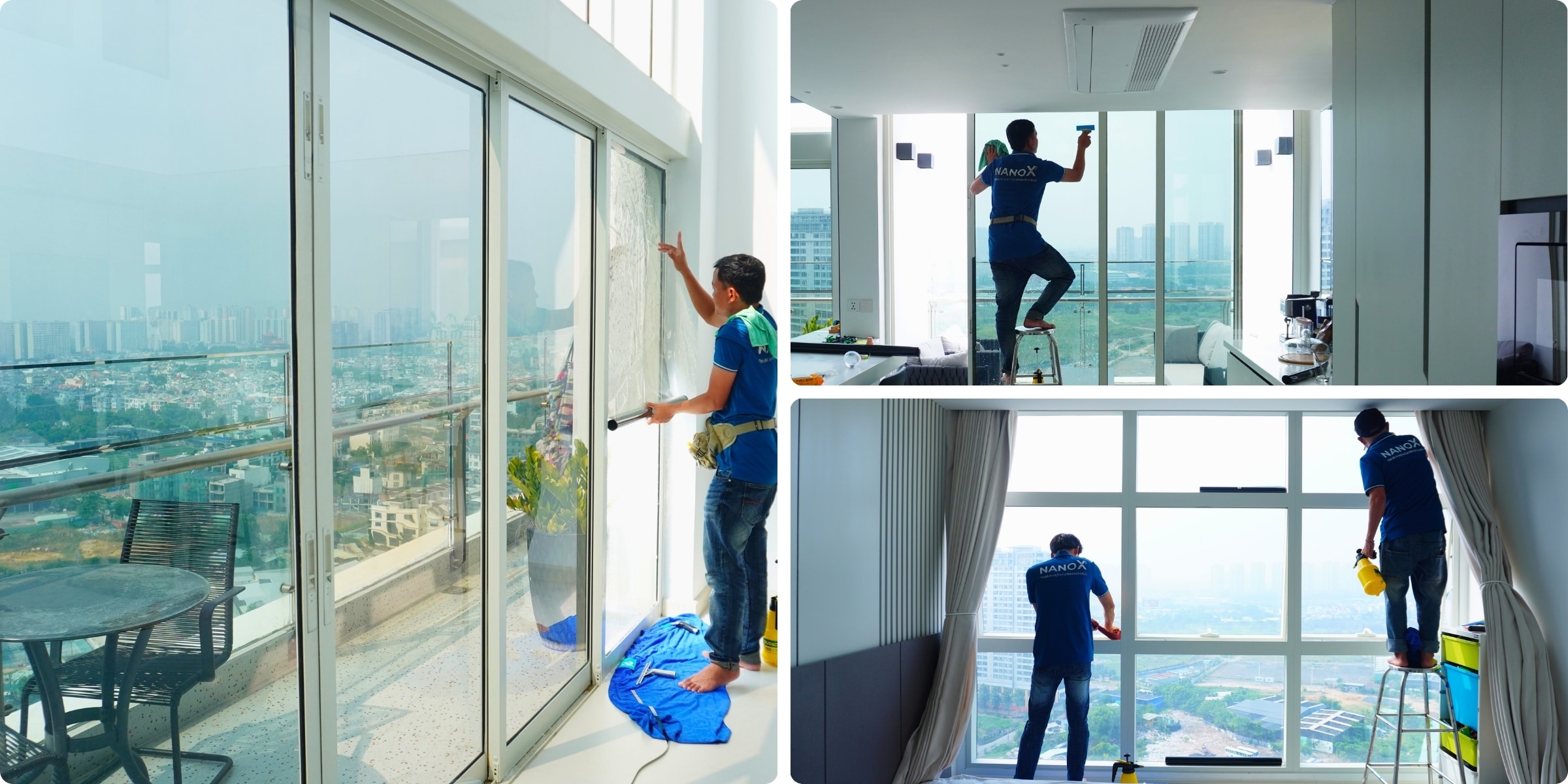 Phim cách nhiệt nhà kính NanoX B15 15 Khách hàng dán phim cách nhiệt NanoX B15 tại căn hộ Estella Heights
