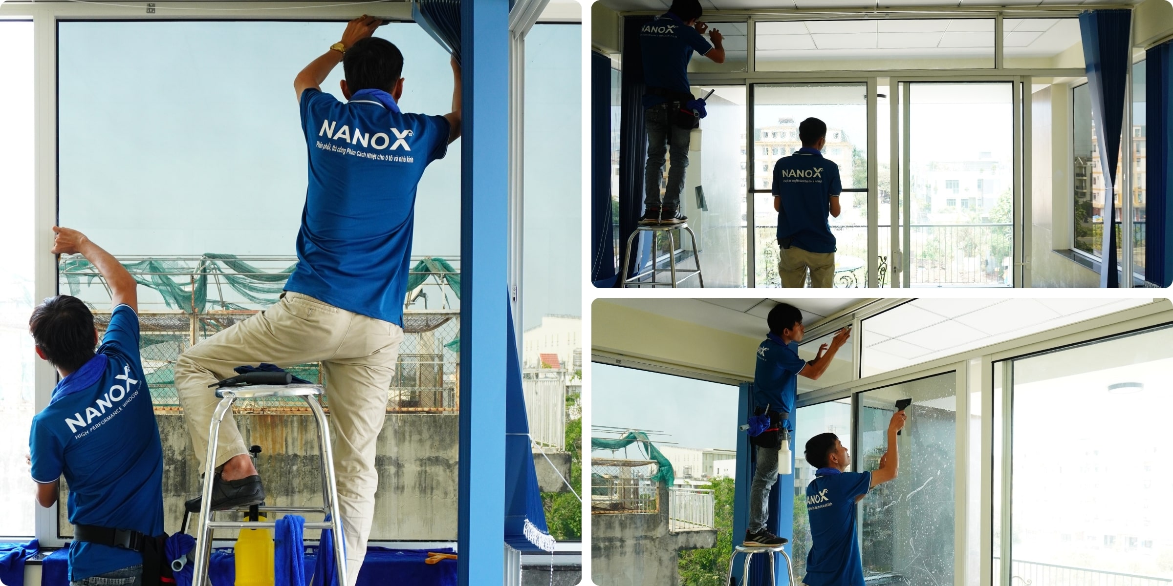 Phim cách nhiệt nhà kính NanoX Supreme 05 16 Khách hàng dán phim cách nhiệt NanoX Supreme 05 tại nhà phố