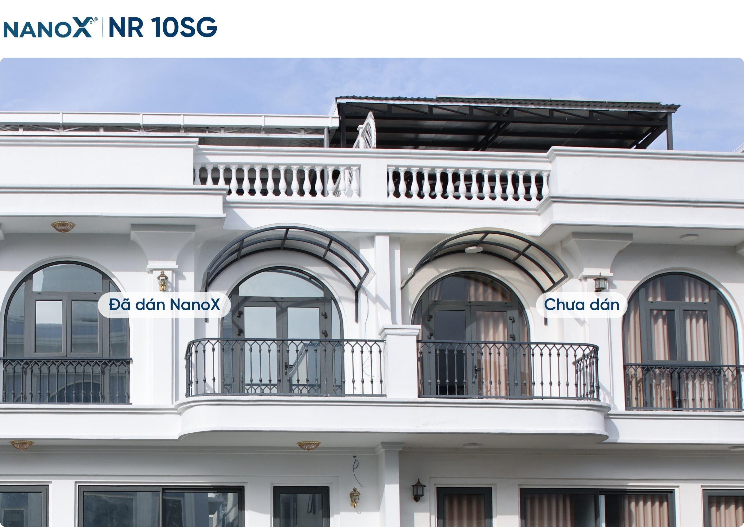 Hình ảnh thi công thực tế mã phim nhà kính NanoX NR 10SG