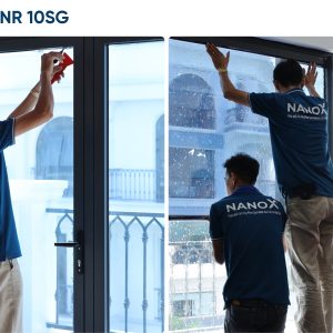 Hình ảnh thi công thực tế mã phim nhà kính NanoX NR 10SG