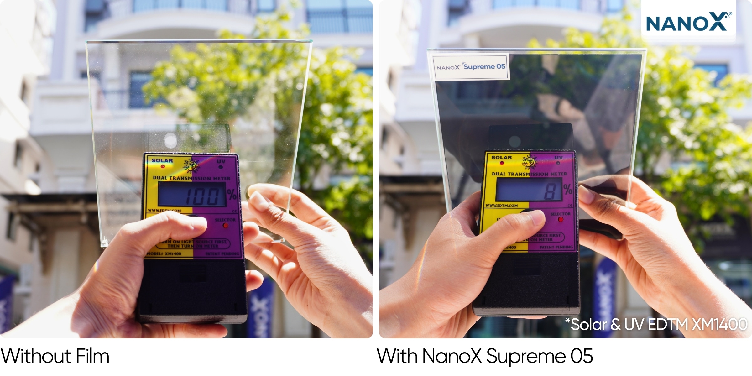 Phim cách nhiệt nhà kính NanoX Supreme 05 3 NanoX Supreme 05 tổng cản nhiệt đạt đến 90%