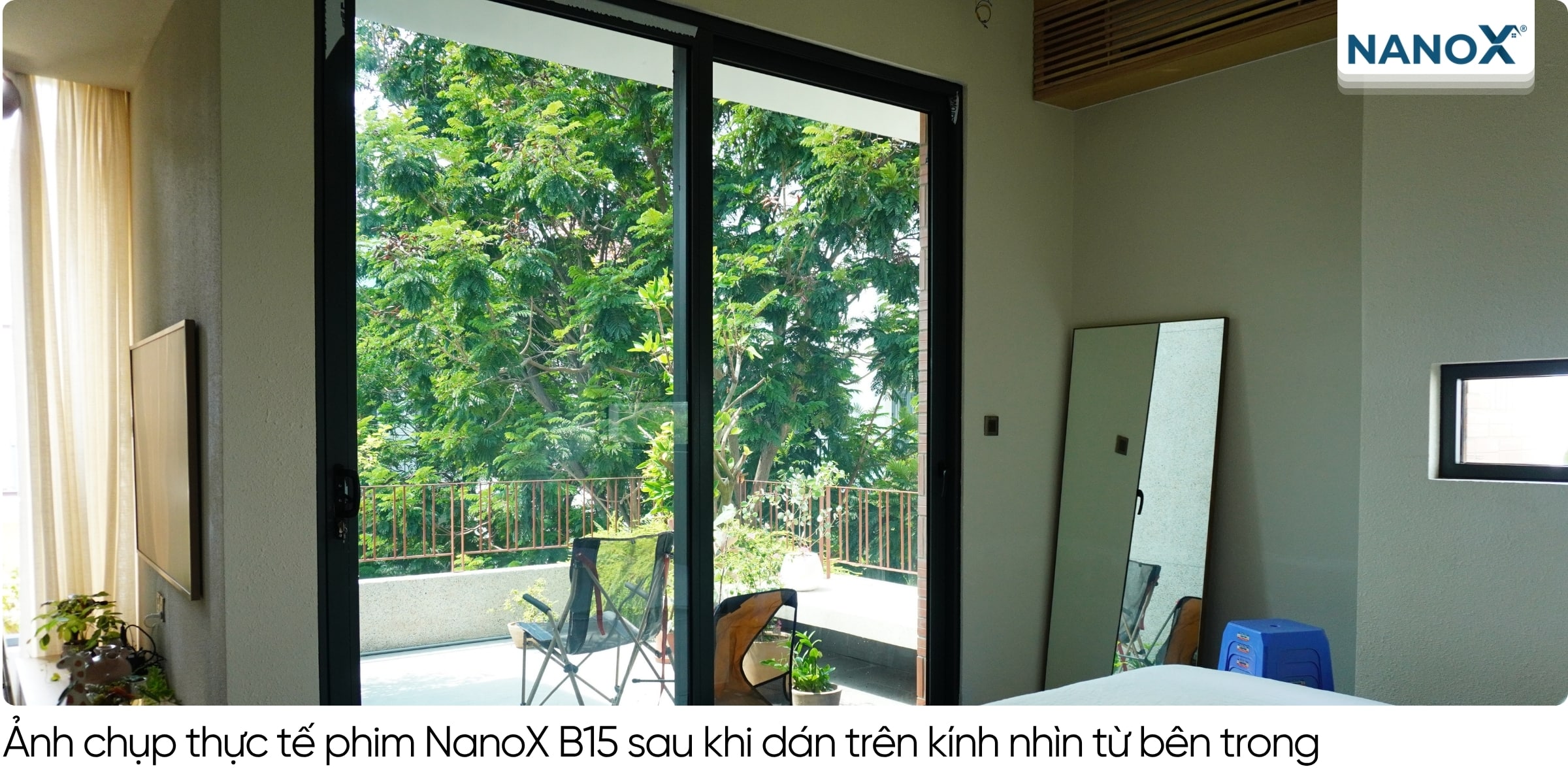Phim cách nhiệt nhà kính NanoX B15 5 NanoX B15 được đánh giá là một trong các dòng phim cách nhiệt dán kính chống nắng tối ưu