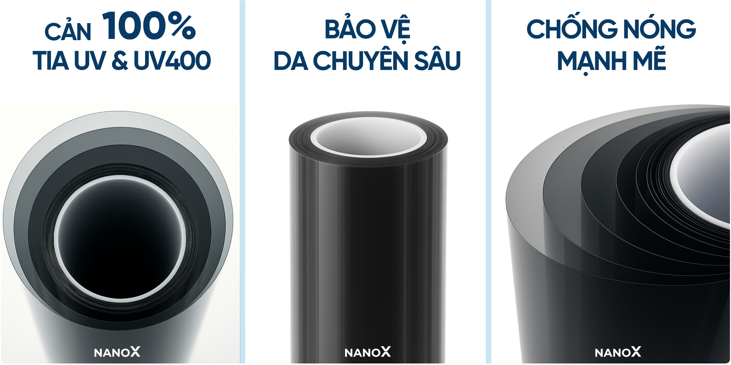 Phim cách nhiệt nhà kính NanoX Supreme 05 8 NanoX Supreme 05 sở hữu hệ lọc UV đa tầng tích hợp trong cấu trúc phim