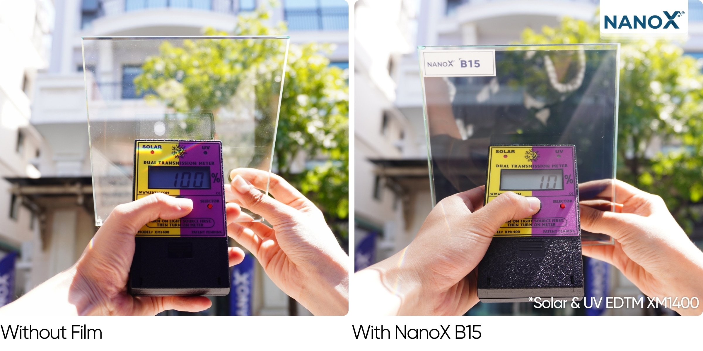 Phim cách nhiệt nhà kính NanoX B15 3 Phim cách nhiệt NanoX B15 cản nhiệt hiệu suất cao
