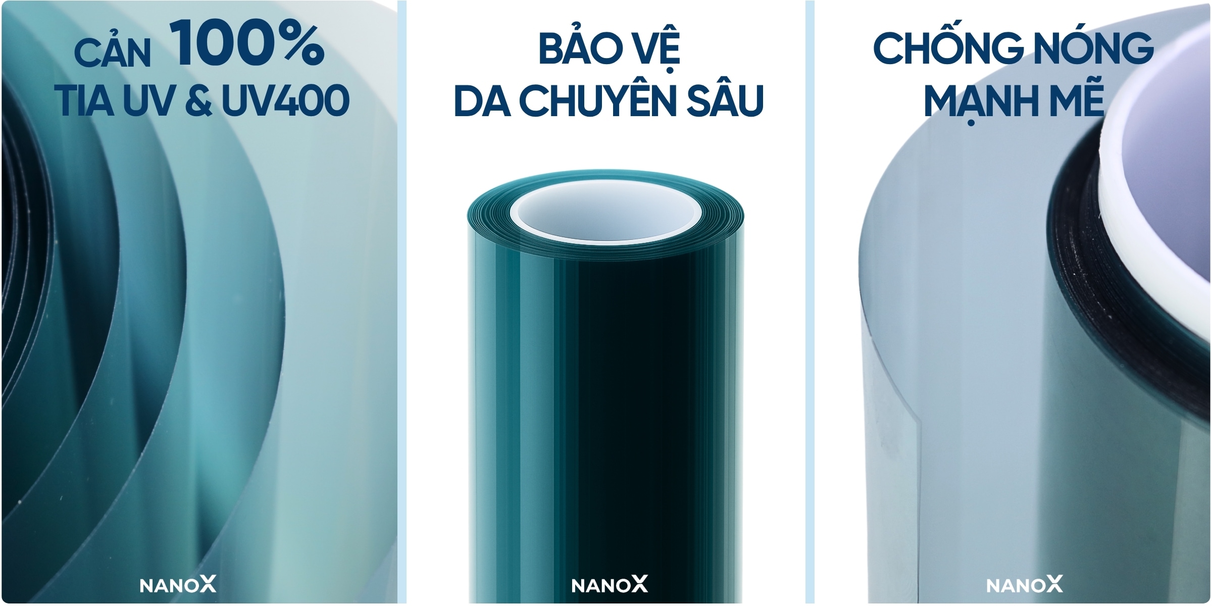 UV400 Nano Ceramic X-Shield trang bị cho U70 hệ màng lọc UV đa tầng