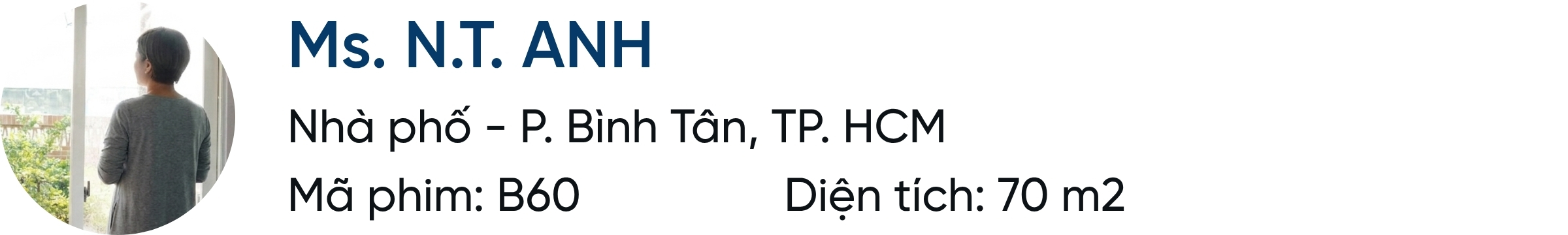 Đánh giá khách hàng Ms Anh nhà phố Tân Bình